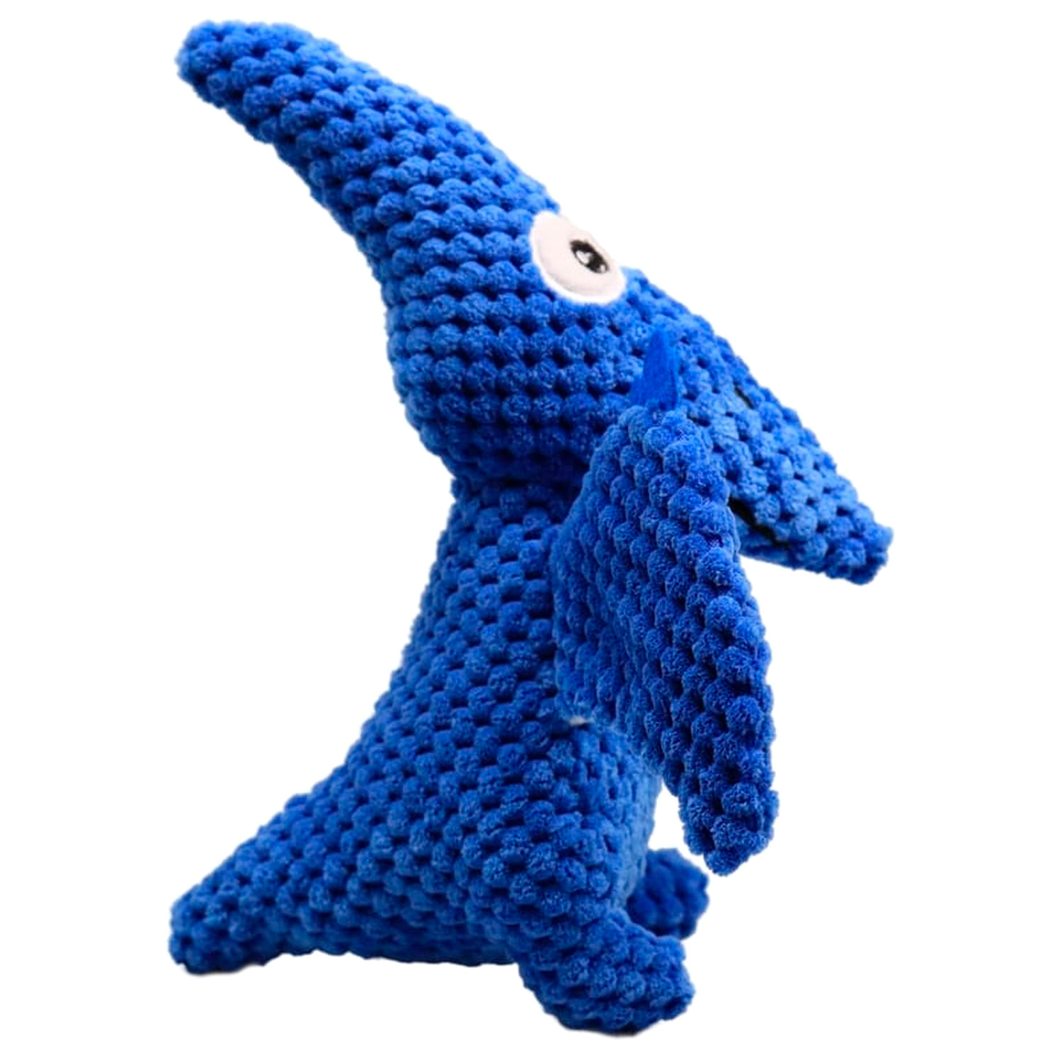 Игрушка Mr.Kranch для собак Птерозавр плюшевая с пищалкой 23 см голубая