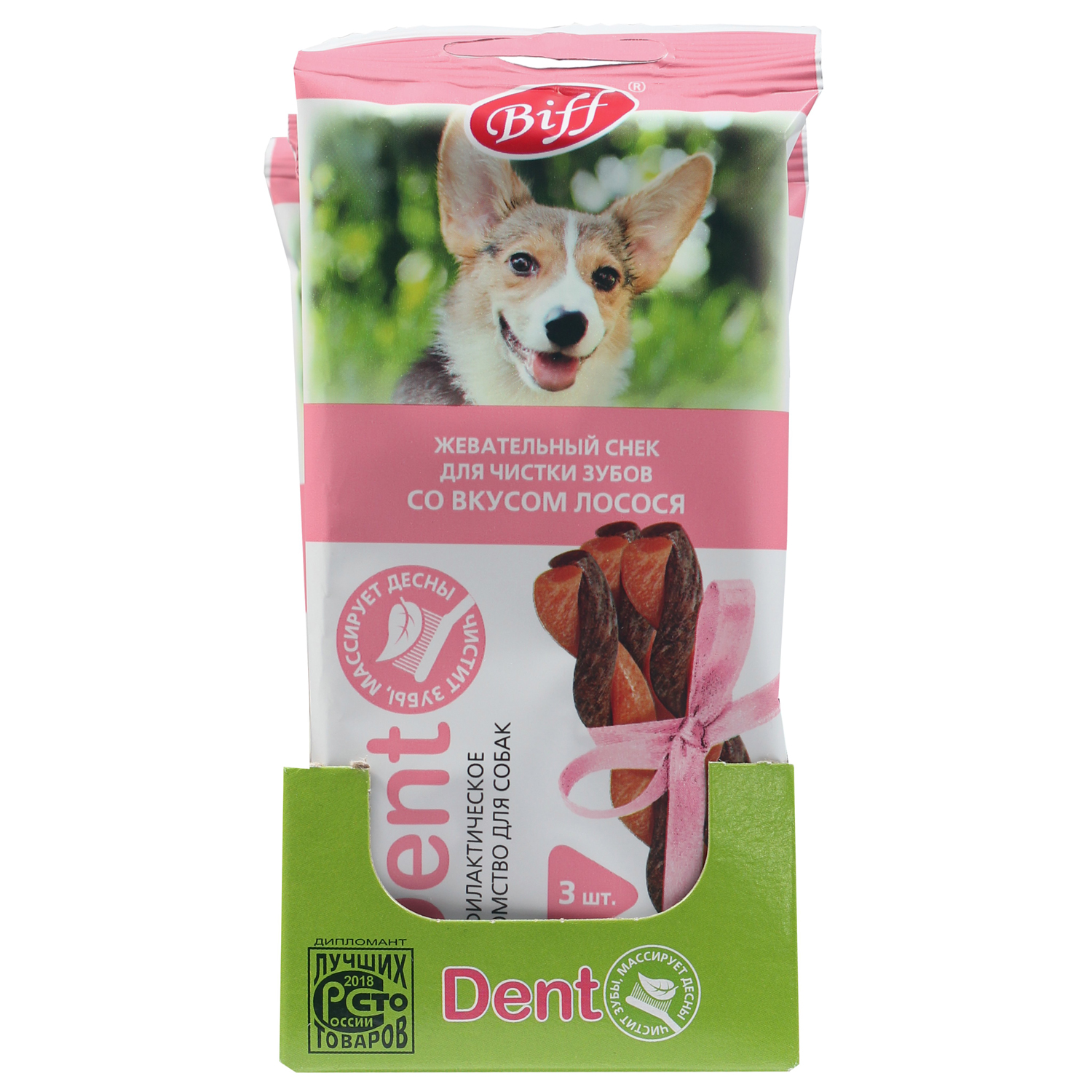 Лакомство TiTBiT Жев снек DENT со вкусом лосося для собак мелких пород 40г