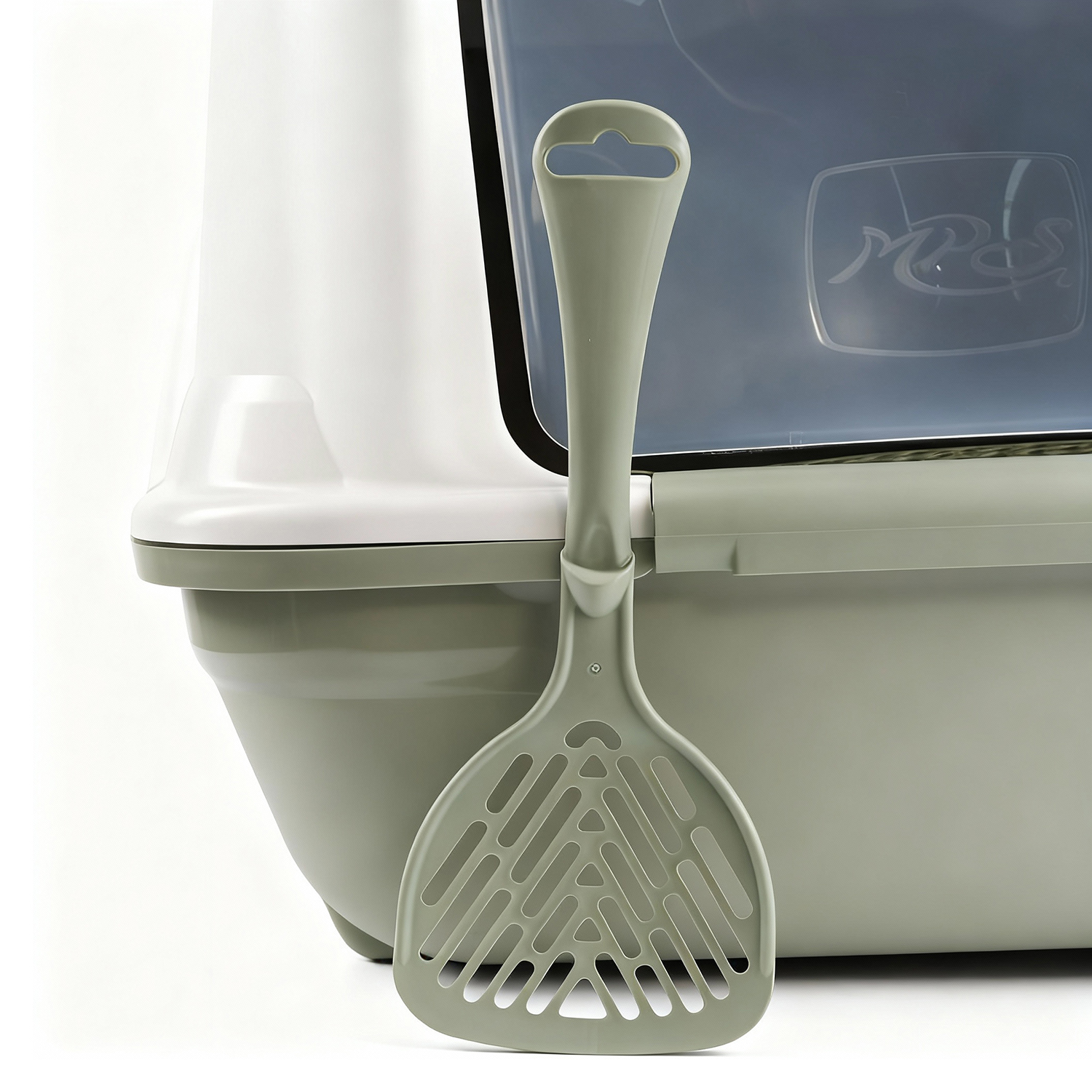 Био-туалет MPS NETTA MAXI для крупных кошек, 66х49х50 см, зелёный