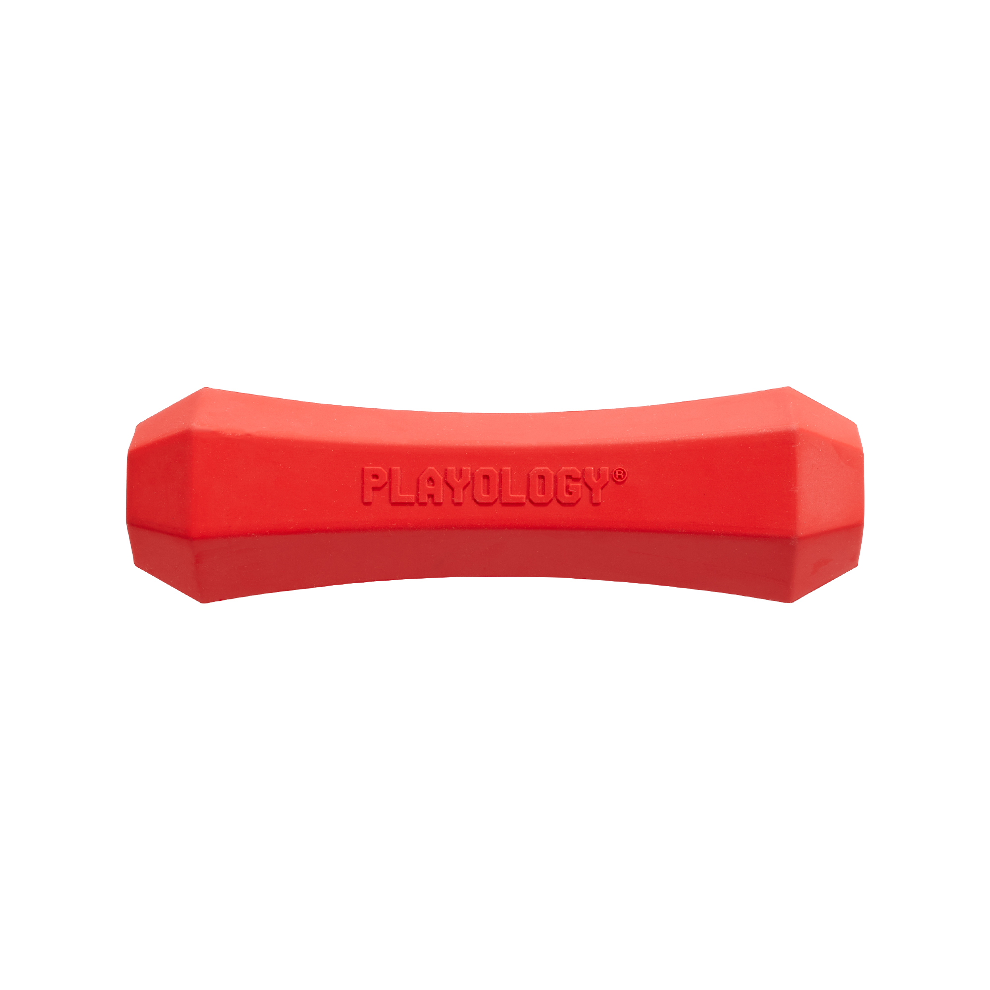 Playology  жевательная палочка SQUEAKY CHEW STICK для собак средних пород с ароматом говядины, средняя, цвет красный СКИДКА 50%