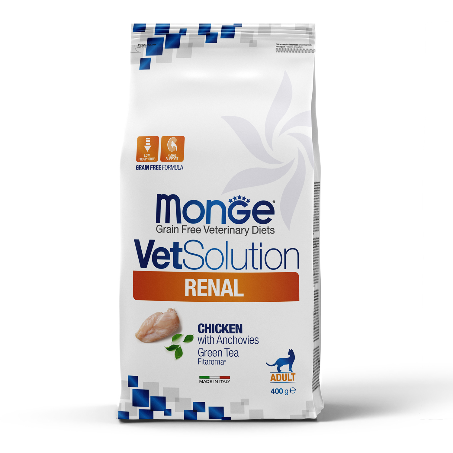 Диетический корм Monge VetSolution Cat Renal Ренал для кошек при ХПН 400 г