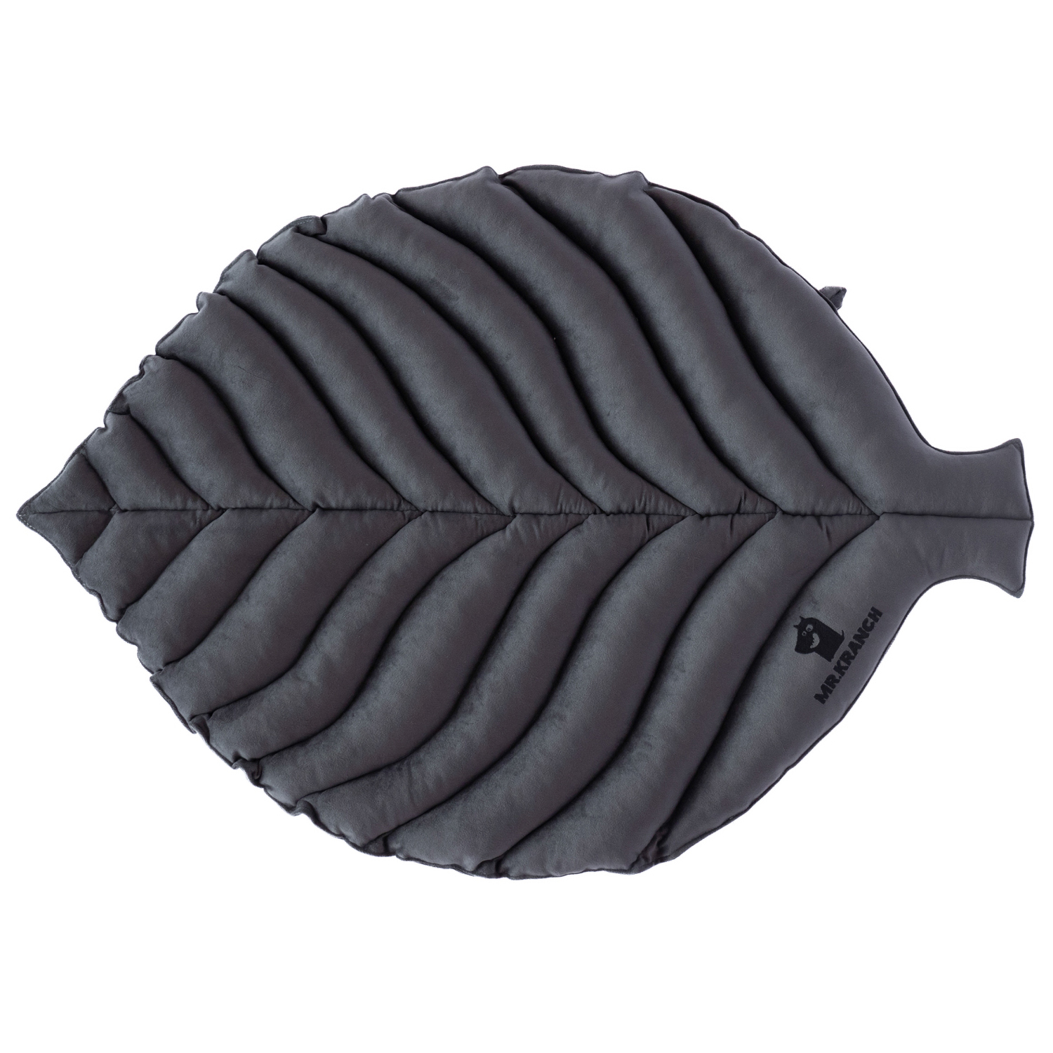 Лежанка Mr.Kranch для собак Листочек большая размер 120х73х6см серая