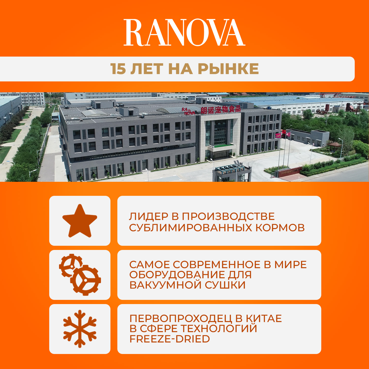 Лакомство Ranova для кошек сублимированное Говядина, 50 г