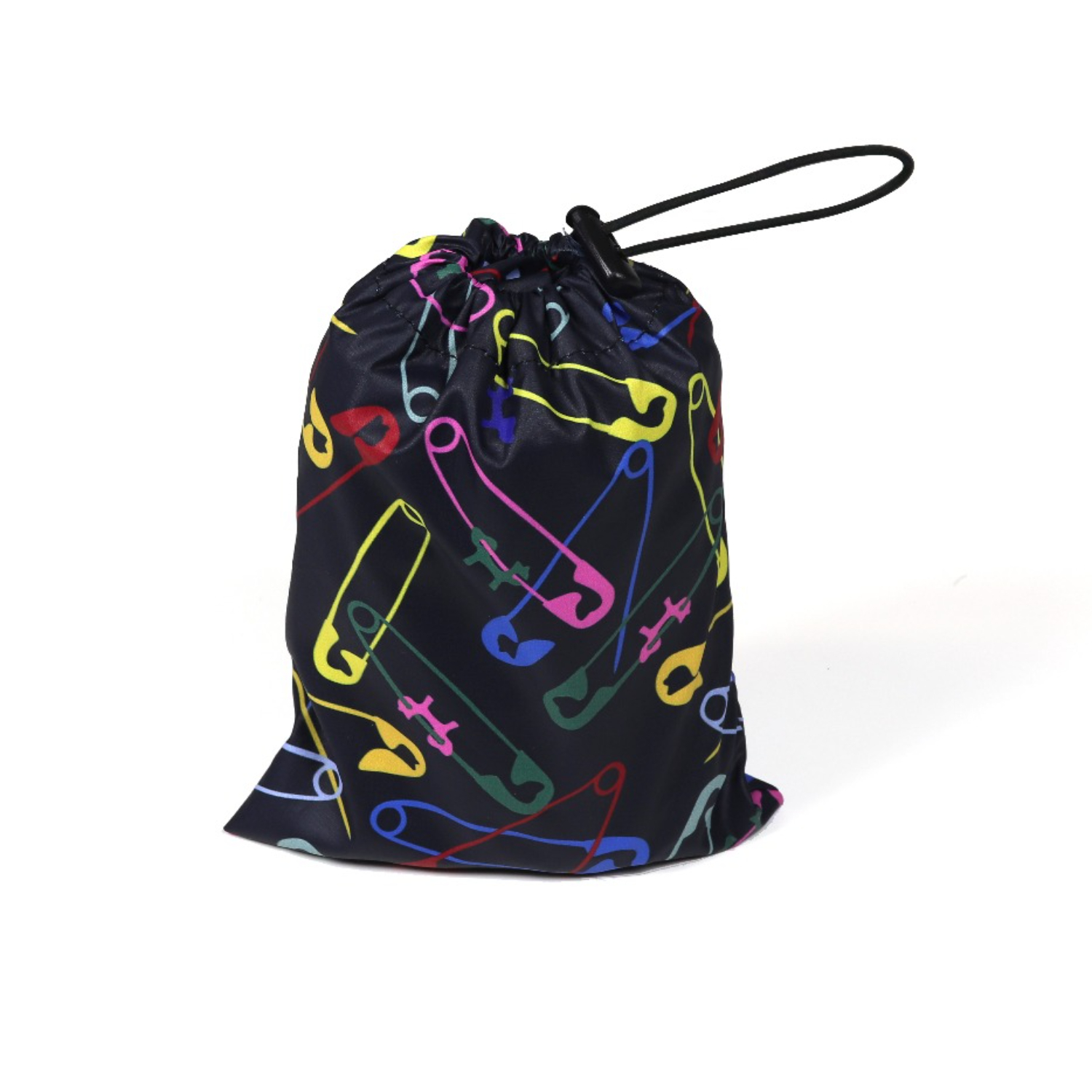 Дождевик United Pets для собак Easy 36, черный с разноцветными булавками