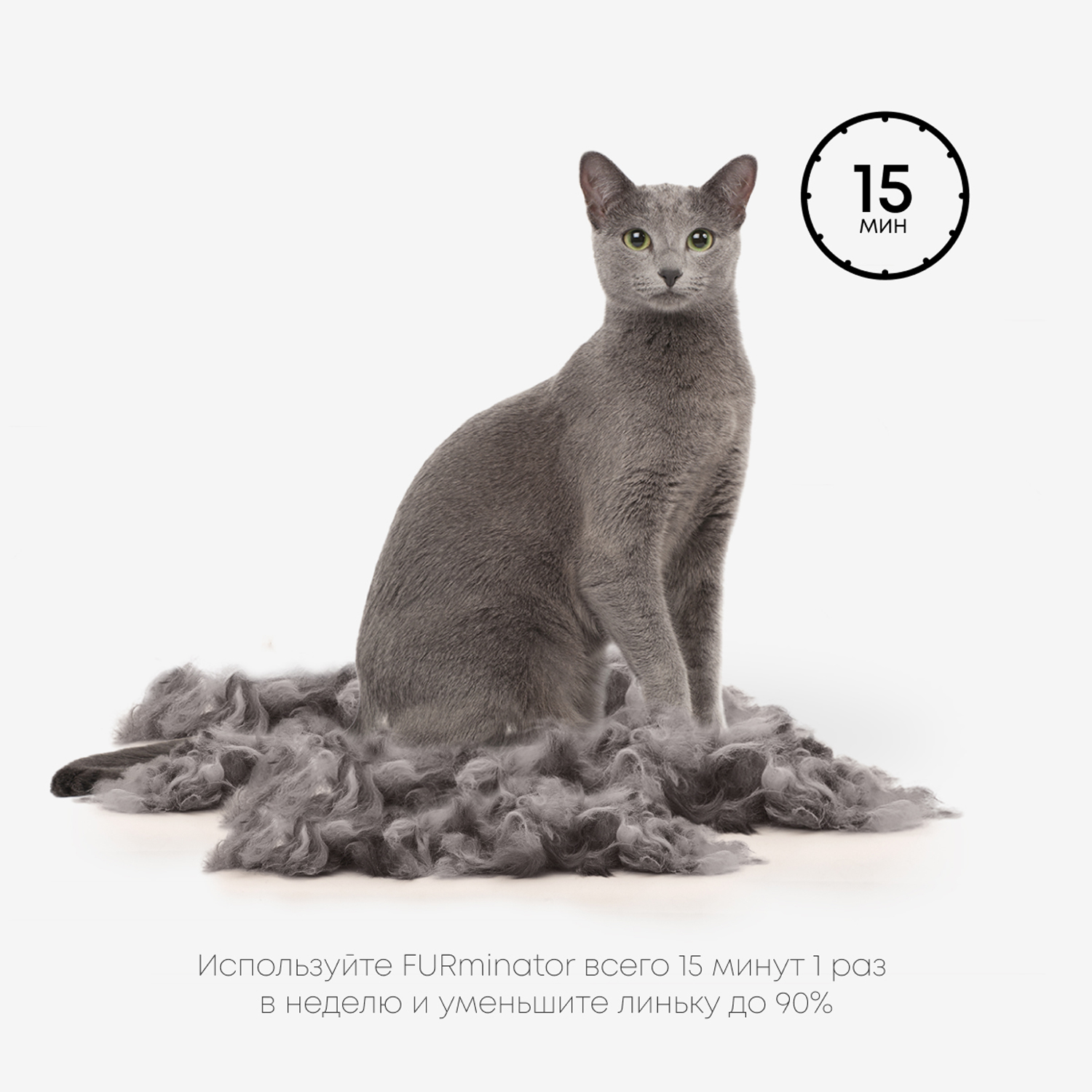 Фурминатор FURminator S для маленьких кошек c короткой шерстью