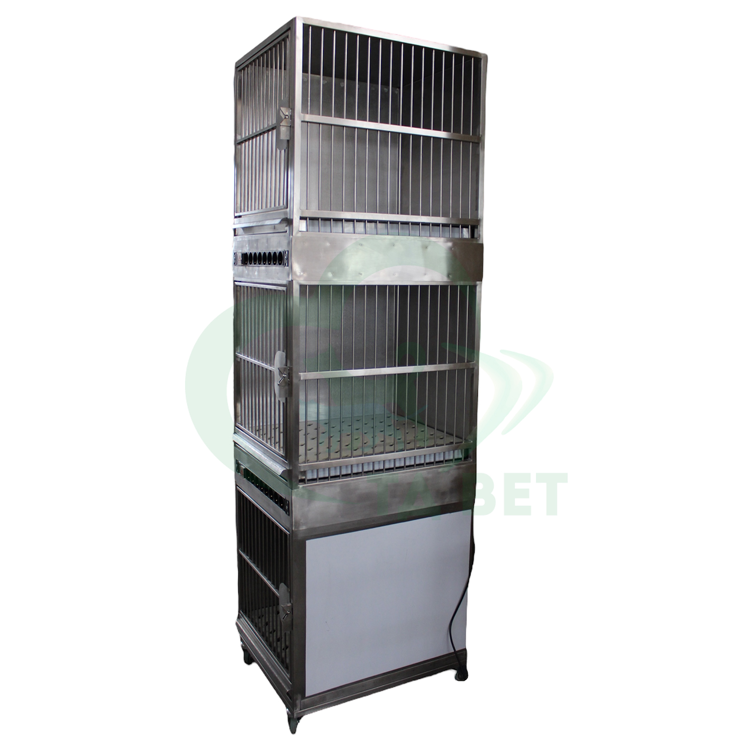 ТД ВЕТ Модуль из 3 клеток из нерж. стали, с поддонами 550х640х2000(2100)h