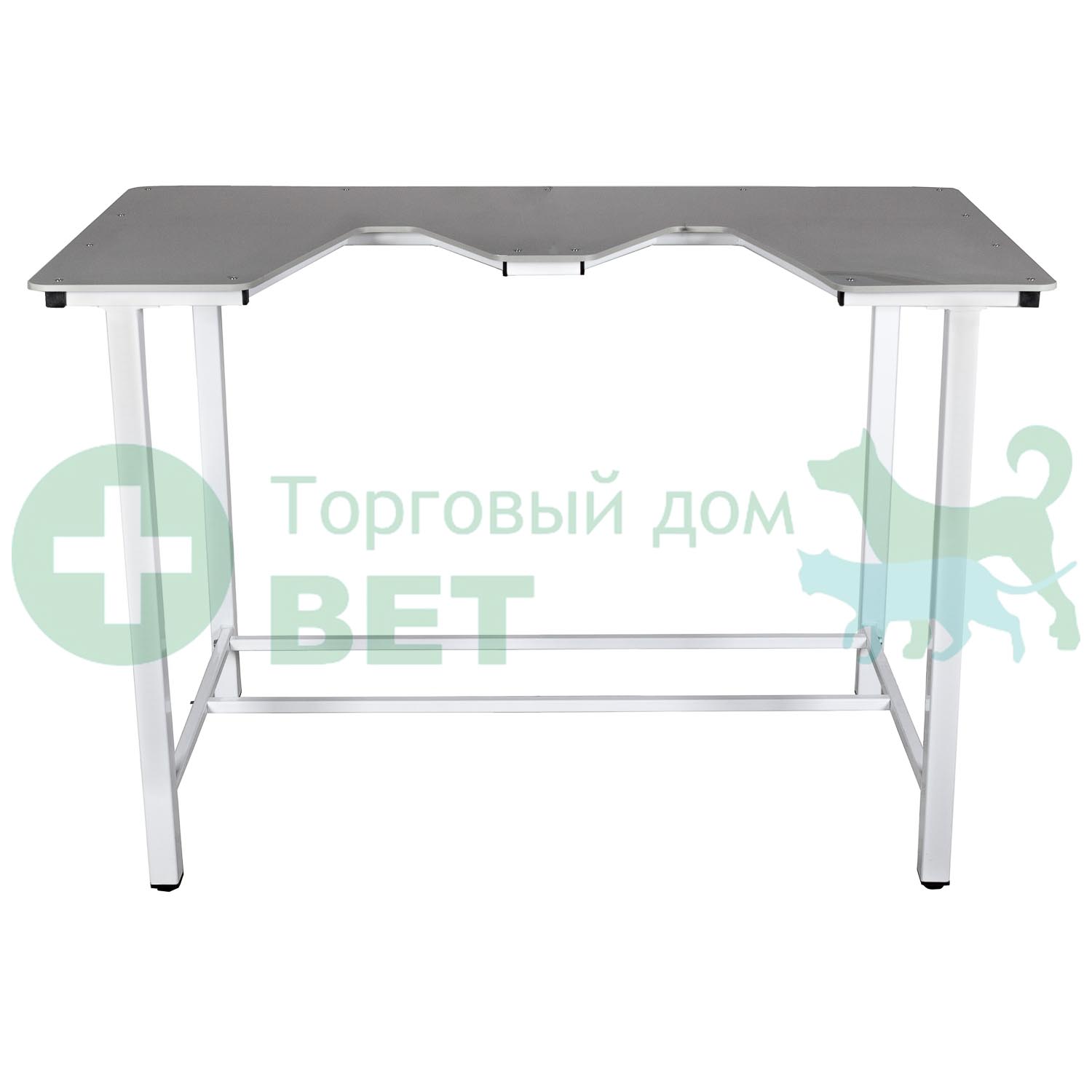 ТД ВЕТ Стол ветеринарный СВУ-18 для УЗИ, пластик, 1320x720x900, каркас белый