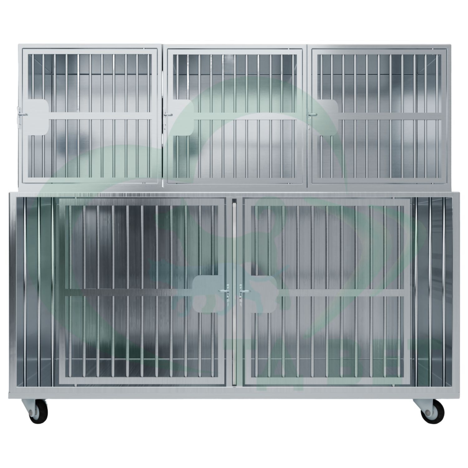 ТД ВЕТ Optima 5 Модуль на 5 клеток 1800х750(600)х1440(1540) мм с колесами.
