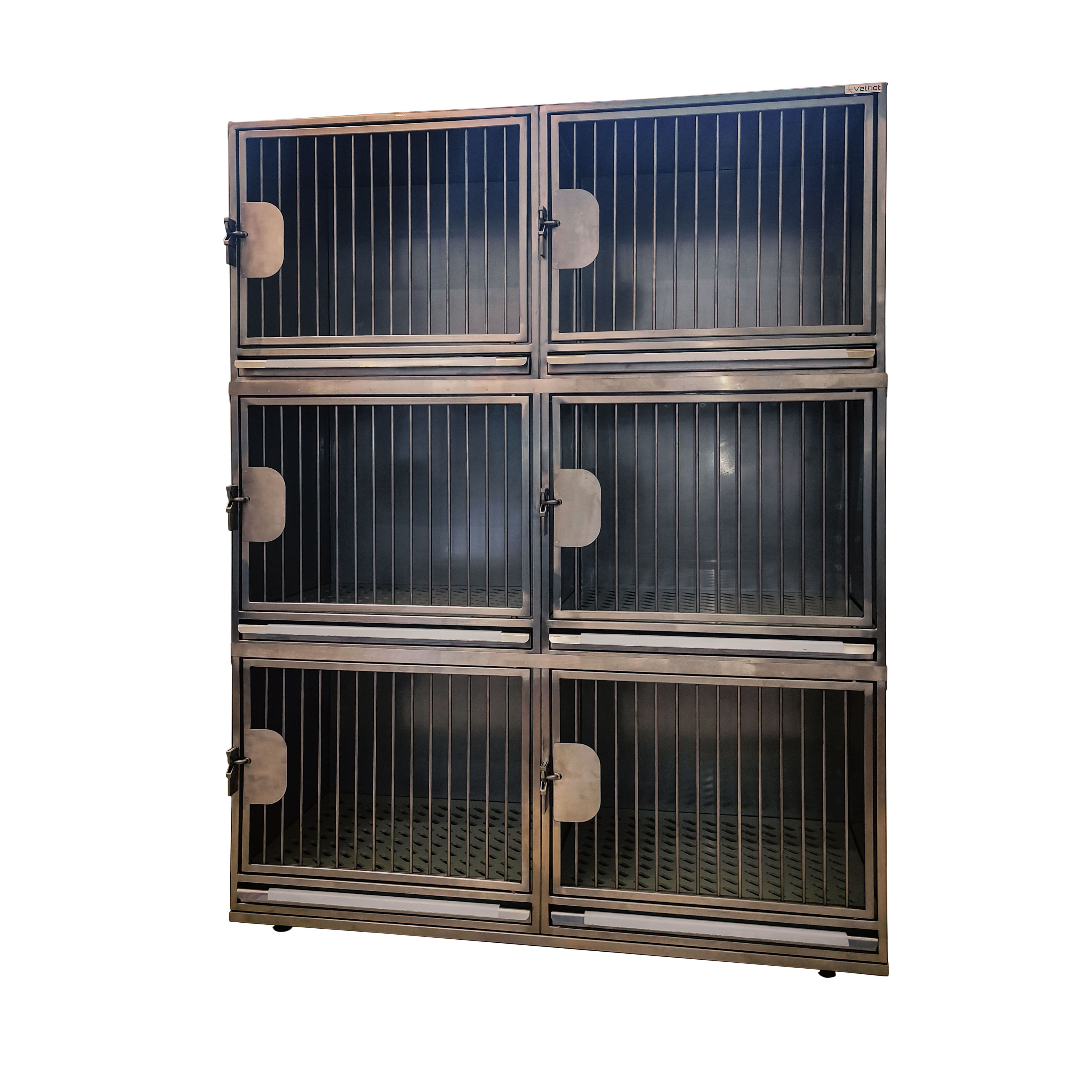 ТД ВЕТ Модуль клеток из нерж. стали, 3х ярусный из 6 клеток 2/2/2, 1200х500х1520(1680)h