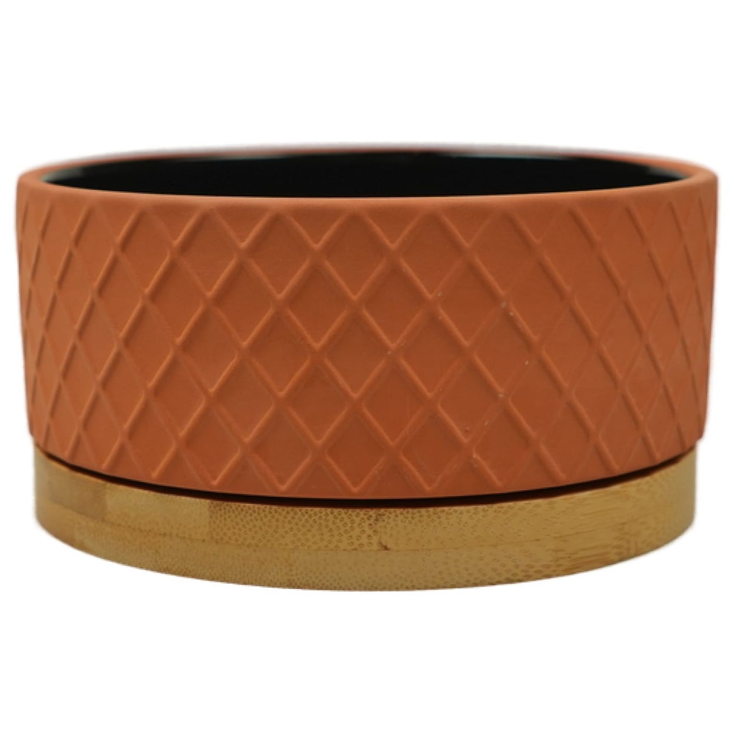 Миска Mr.Kranch Bamboo керамическая коричневая на бамбуковой подставке 530 мл СКИДКА 30%