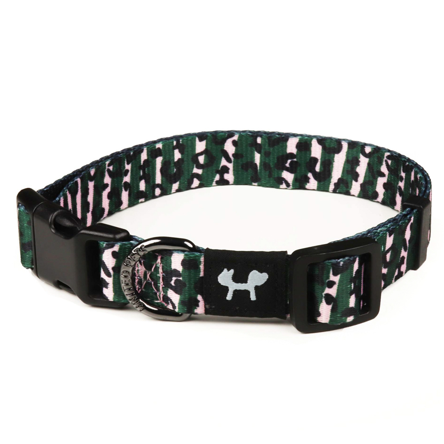 Ошейник United Pets для собак Complete me M 34-56/2 см, розовый камуфляж СКИДКА 30%