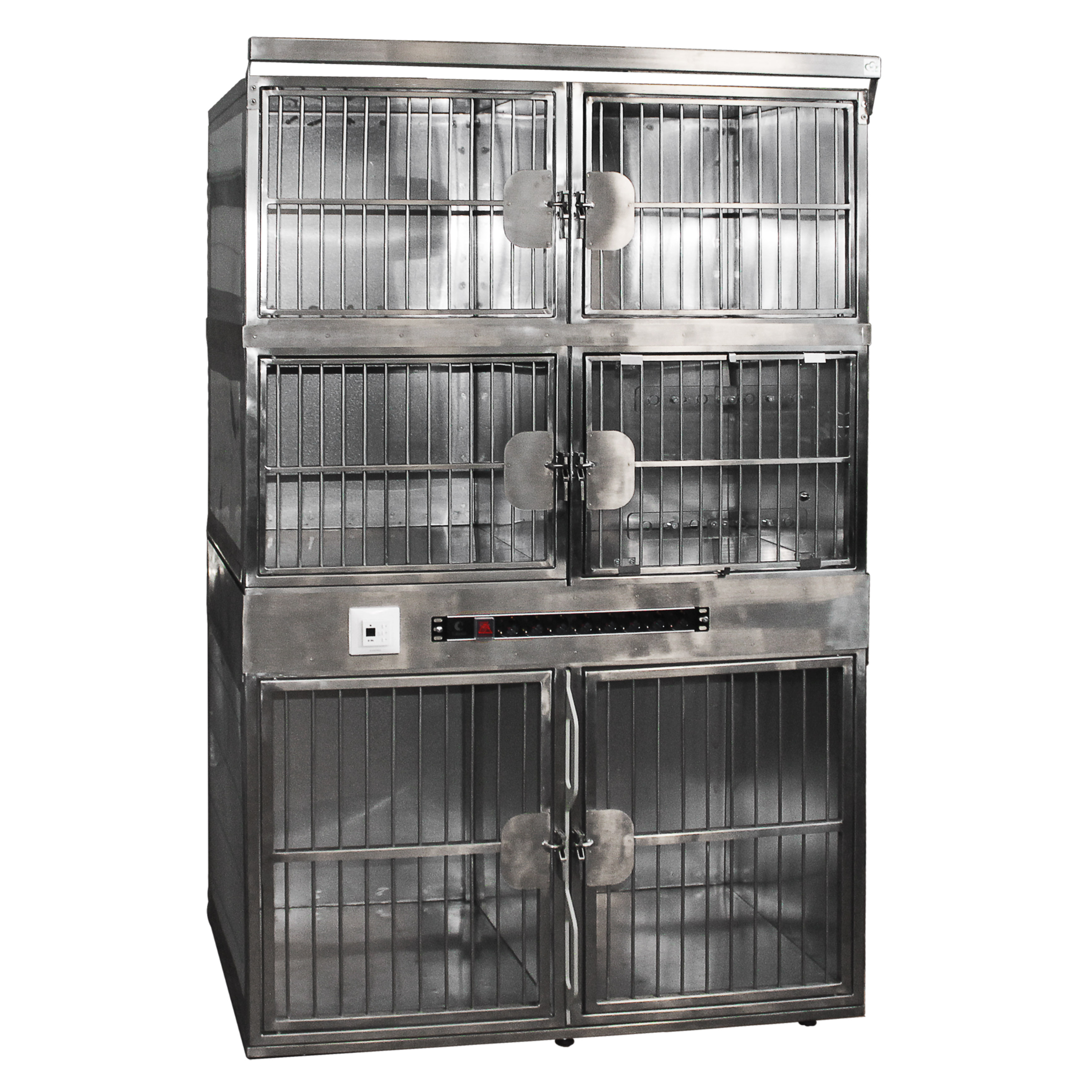 ТД ВЕТ Модуль из 6 клеток из нержавеющей стали разборный 1100х650х1840h