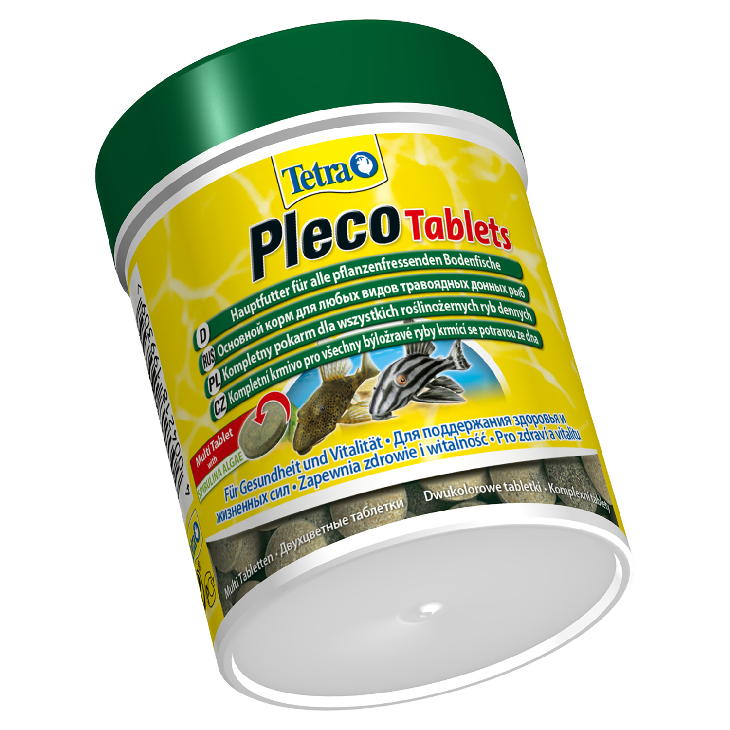 TetraPlecoTablets корм со спирулиной для сомов и донных рыб 275 таб.