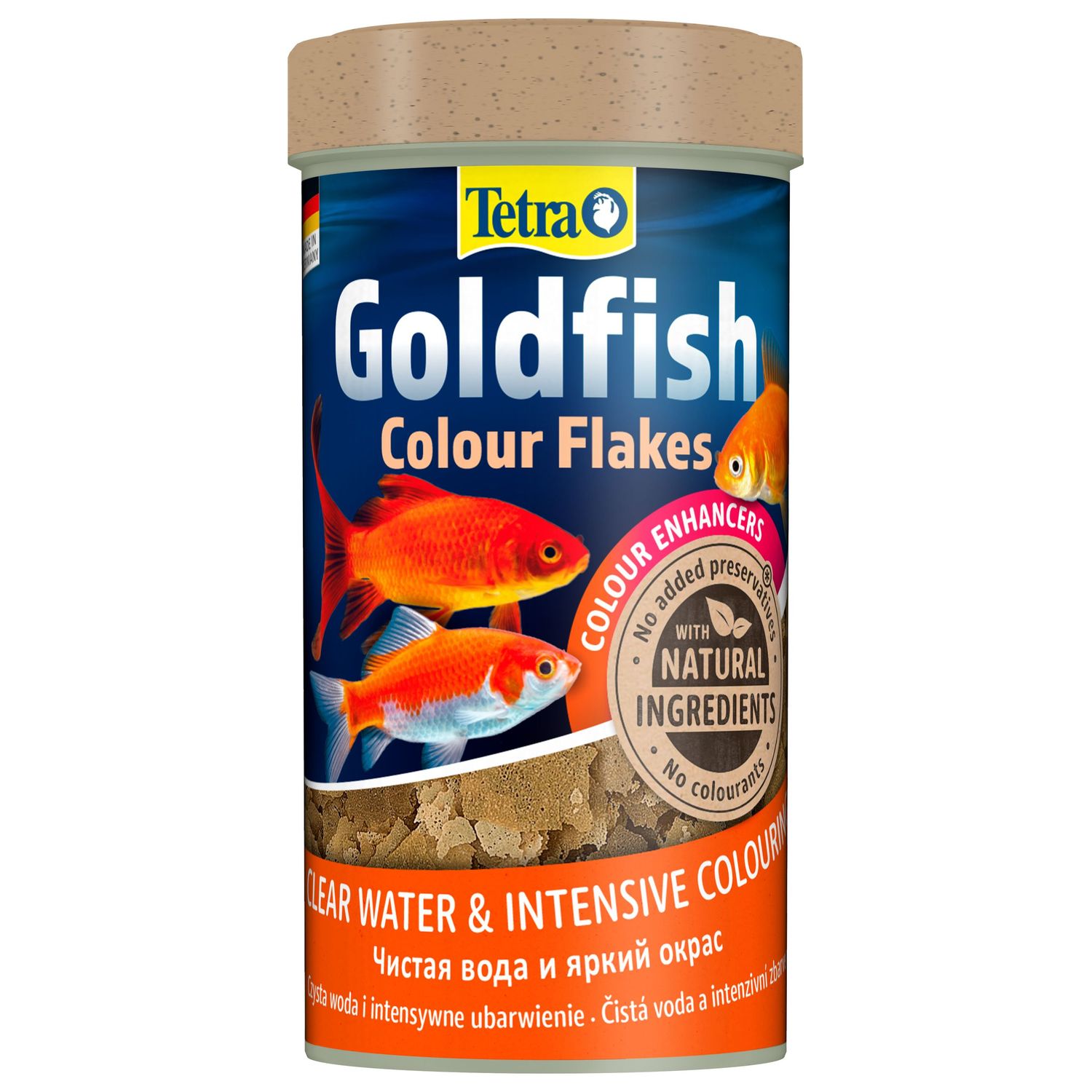 TetraGoldfish Colour корм в хлопьях для улучшения окраса золотых рыб 250 мл