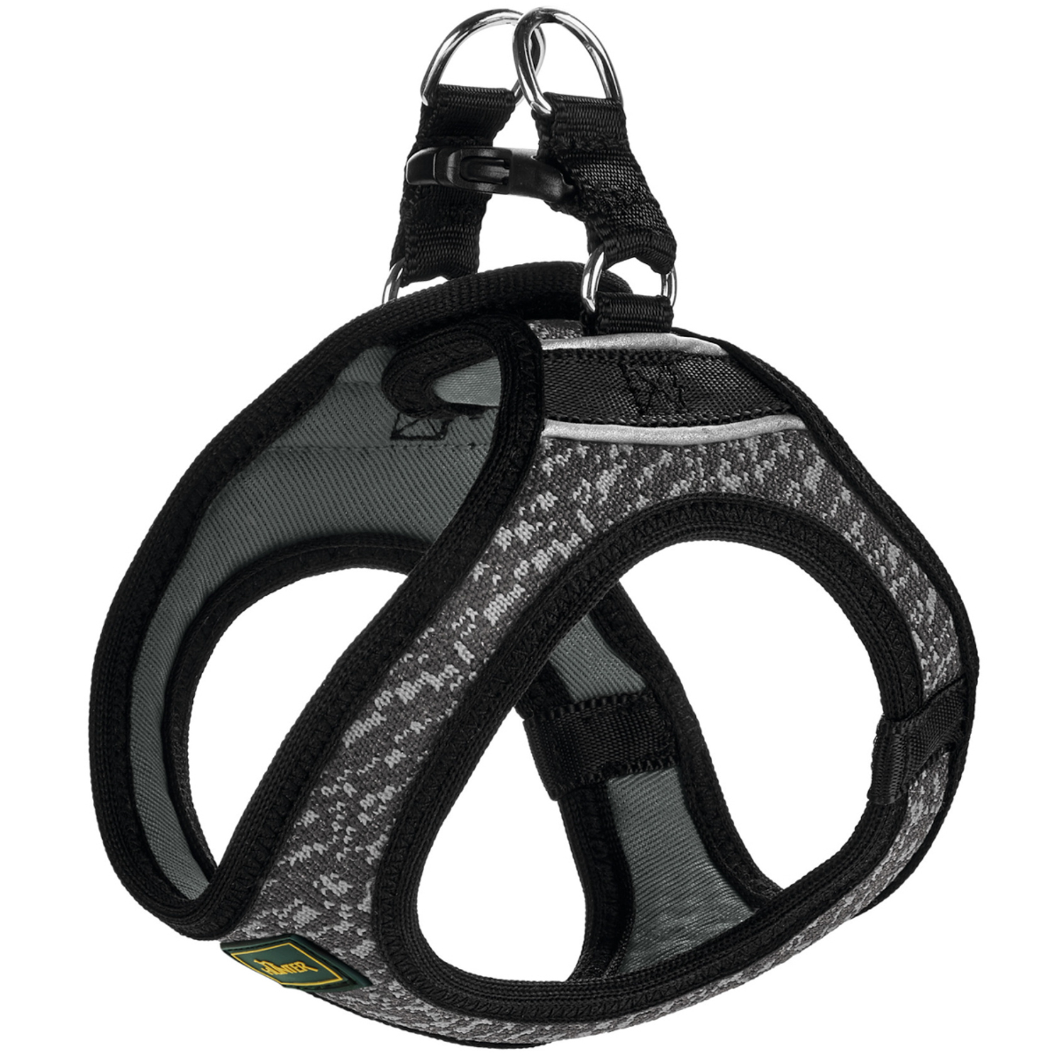 Hunter шлейка для собак Hilo Soft Comfort 58-65 см, сетчатый текстиль, серая СКИДКА 50%