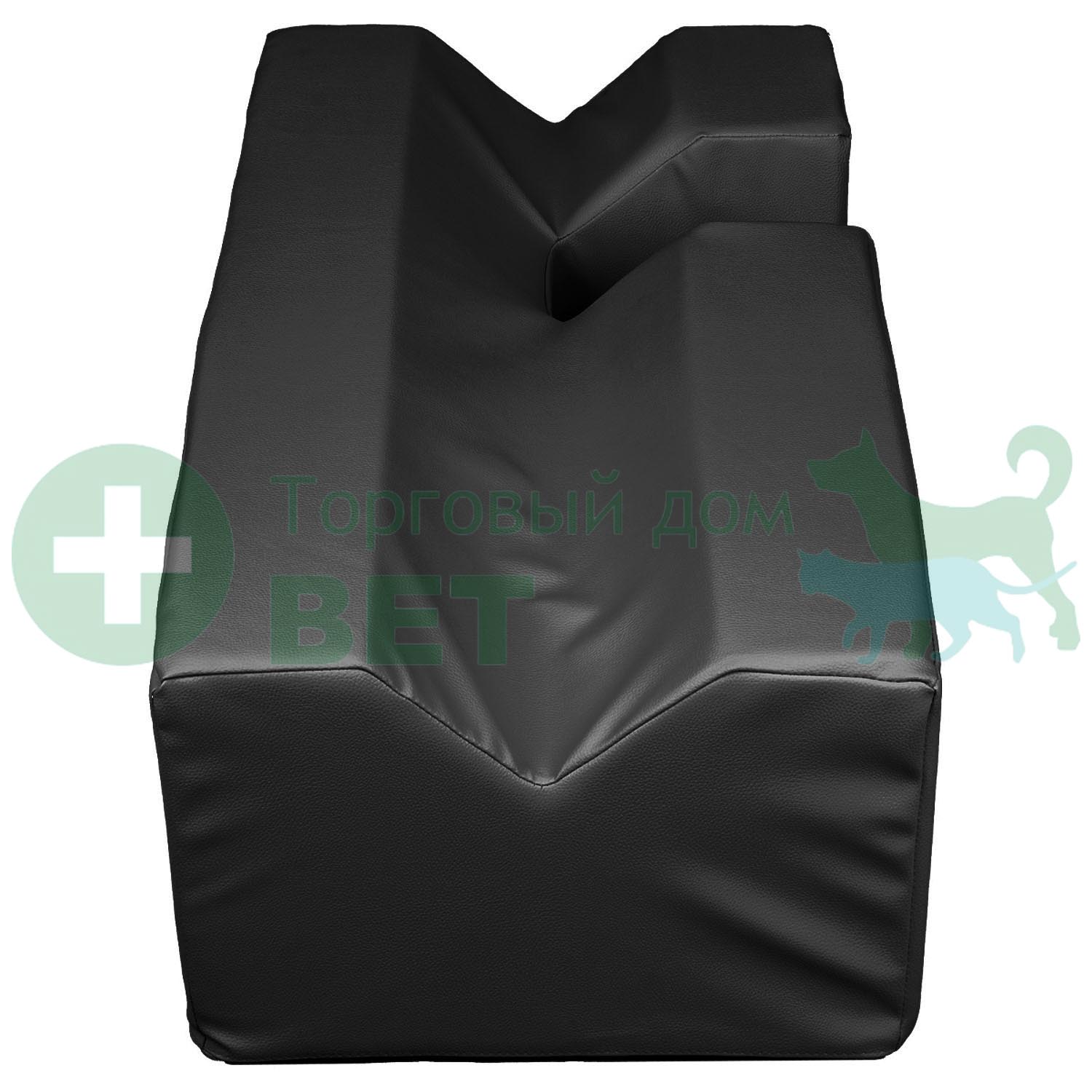 ТД ВЕТ Подушка для фиксации животных при кардио и узи-процедурах 900х450х300h мм (кож.зам. черный)