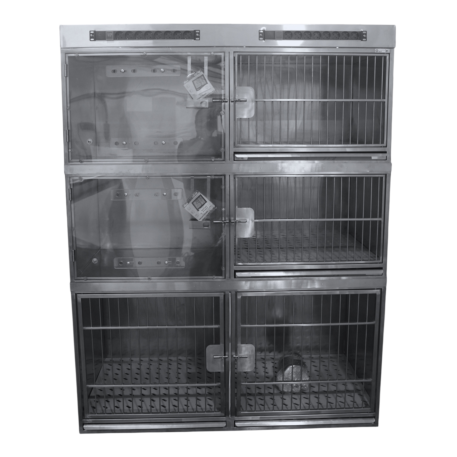 ТД ВЕТ Модуль из 6 клеток из нержавеющей стали 1500х700х1950(2110)мм