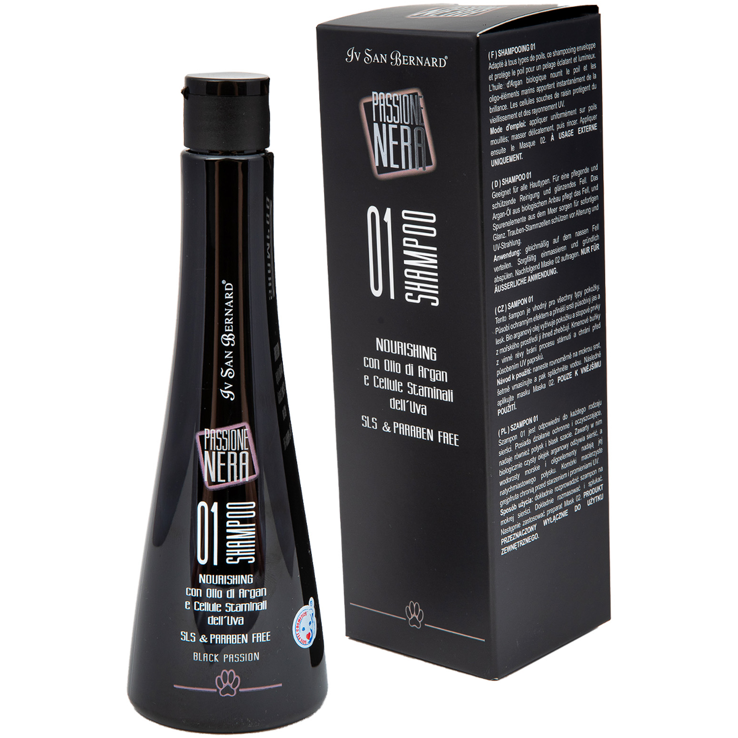 ISB Black Passion 01 Шампунь питательный с аргановым маслом 250 мл