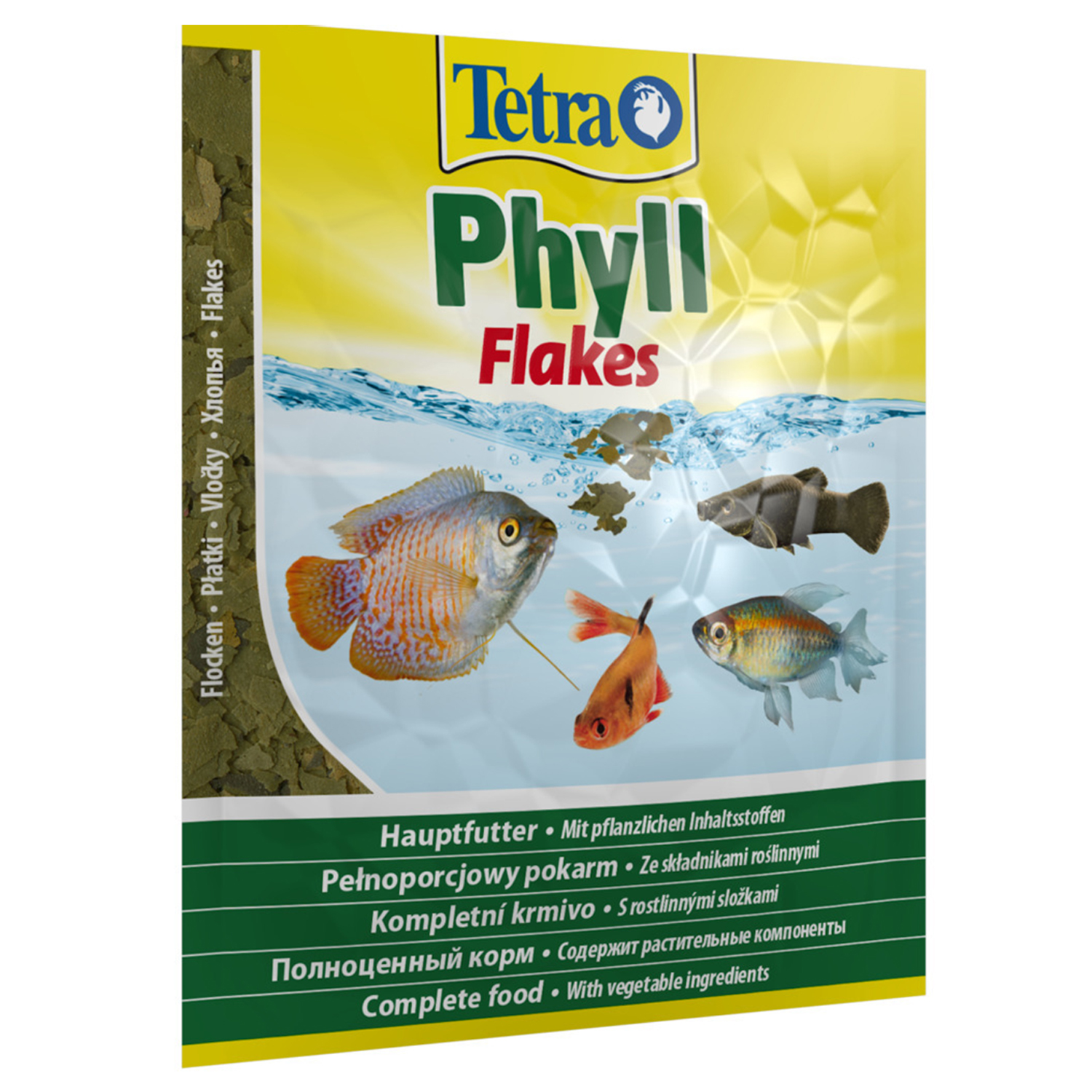 TetraPhyll корм для всех видов рыб растительные хлопья 12 г (sachet)
