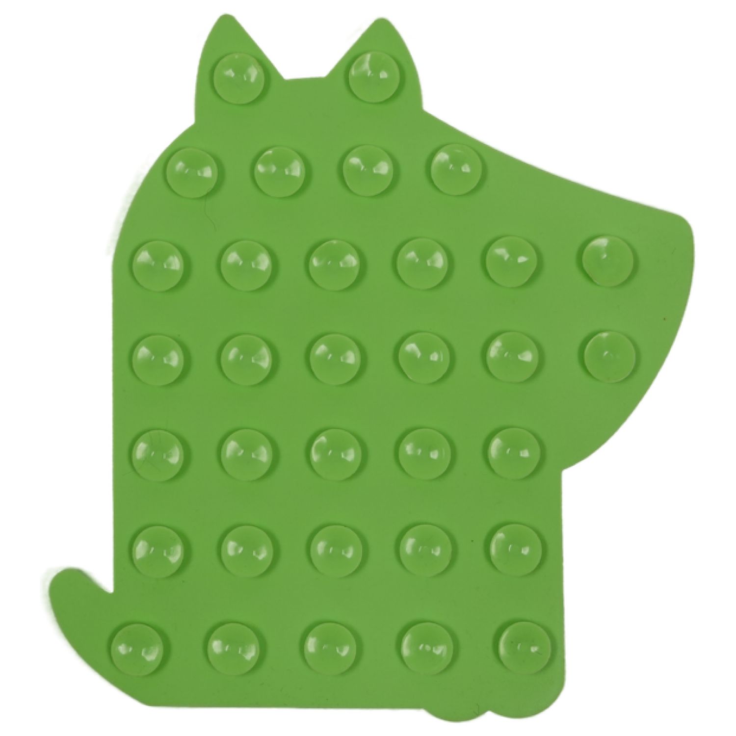 Лизательный коврик Mr.Kranch для медленного поедания силиконовый 20*20 см зеленый на присосках