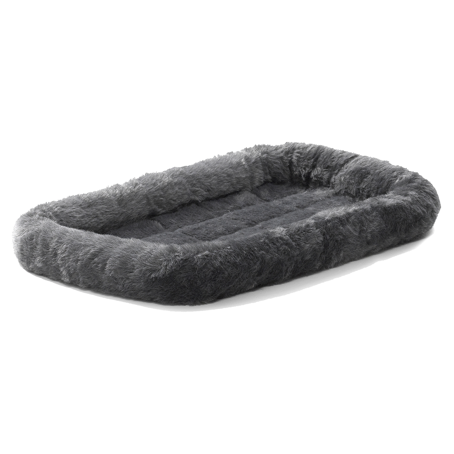 Лежанка MidWest Pet Bed для собак и кошек меховая 55х33 см, серая СКИДКА 20%