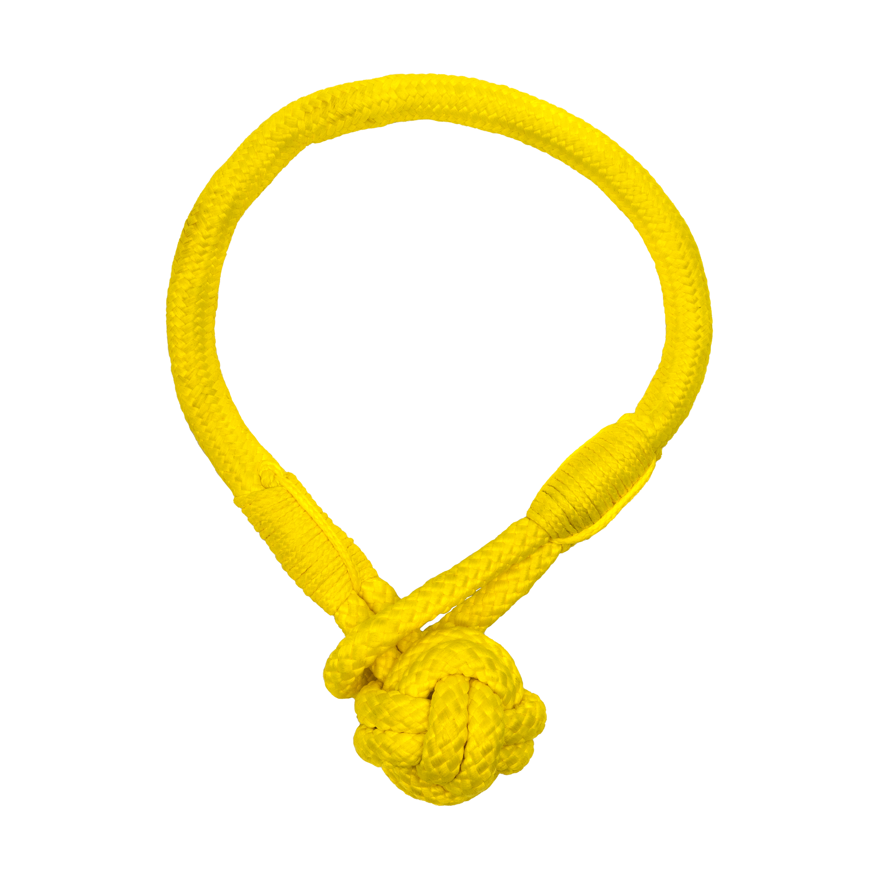 Playology жевательный канат TOUGH TUG KNOT для щенков 4-8 месяцев с ароматом курицы, цвет желтый СКИДКА 50%
