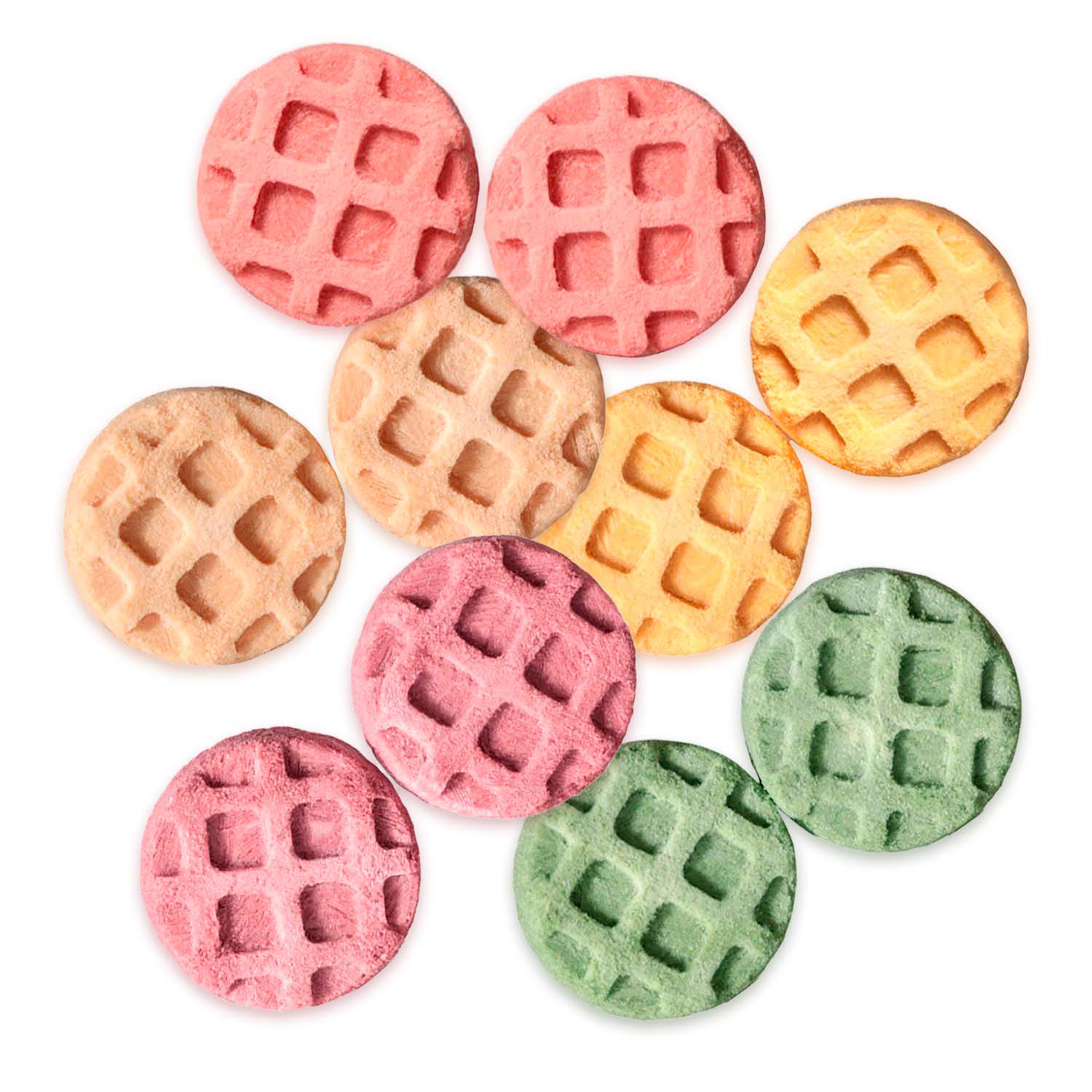 Лакомство Ranova для кошек сублимированное Вафли микс вкусов: козье молоко, клюква, тыква, черника, ячмень, 60 г