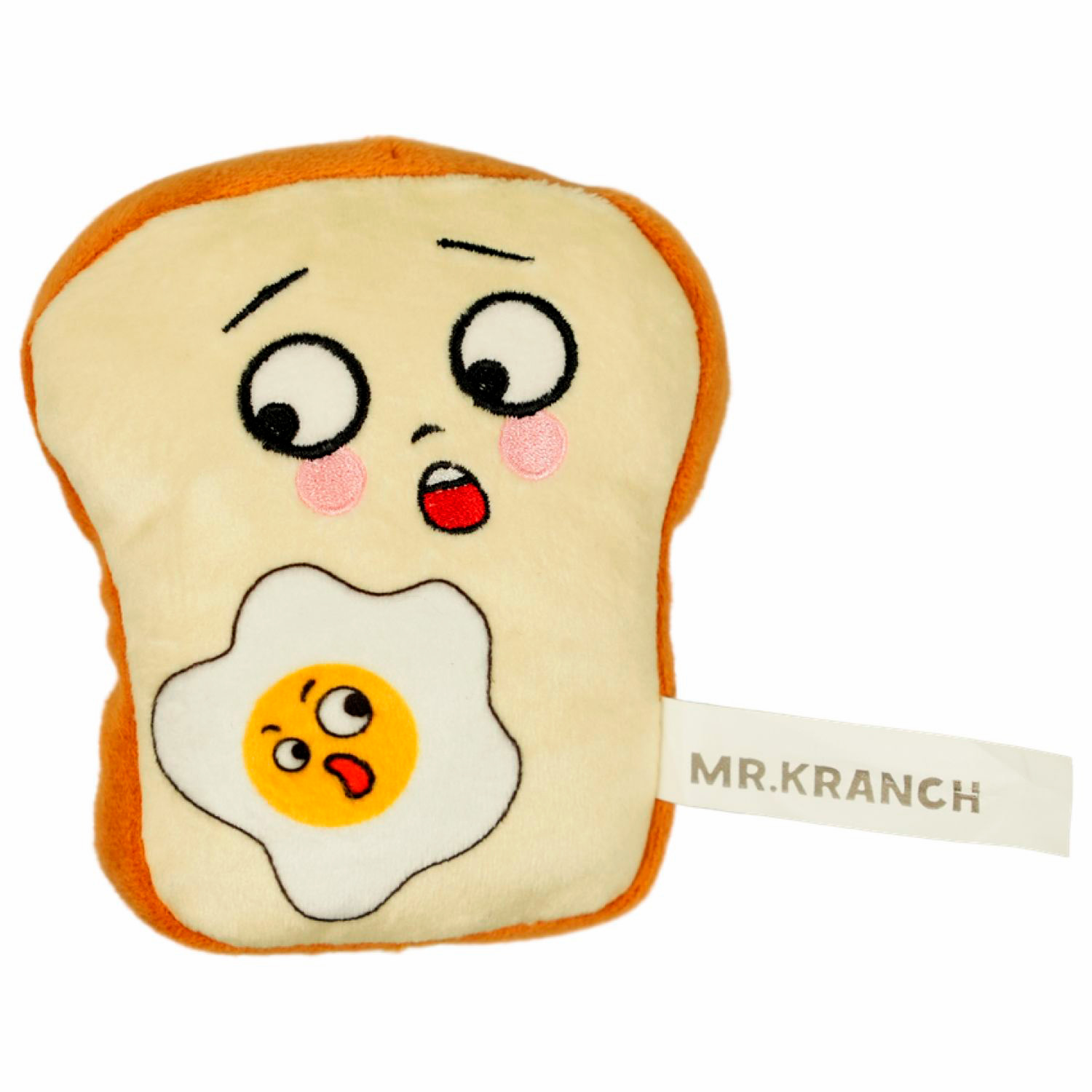 Игрушка Mr.Kranch для собак Тост с пищалкой и шуршащими элементами 10см