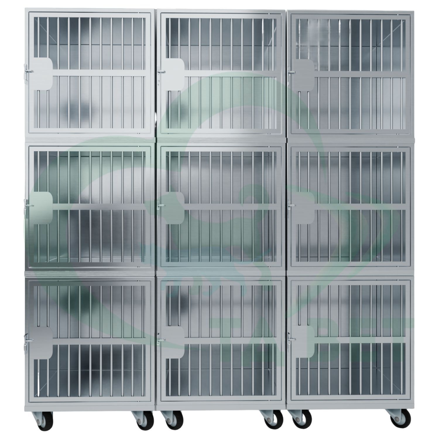 ТД ВЕТ Optima 9 Модуль на 9 клеток 1800х600х1860(1960) мм с колесами