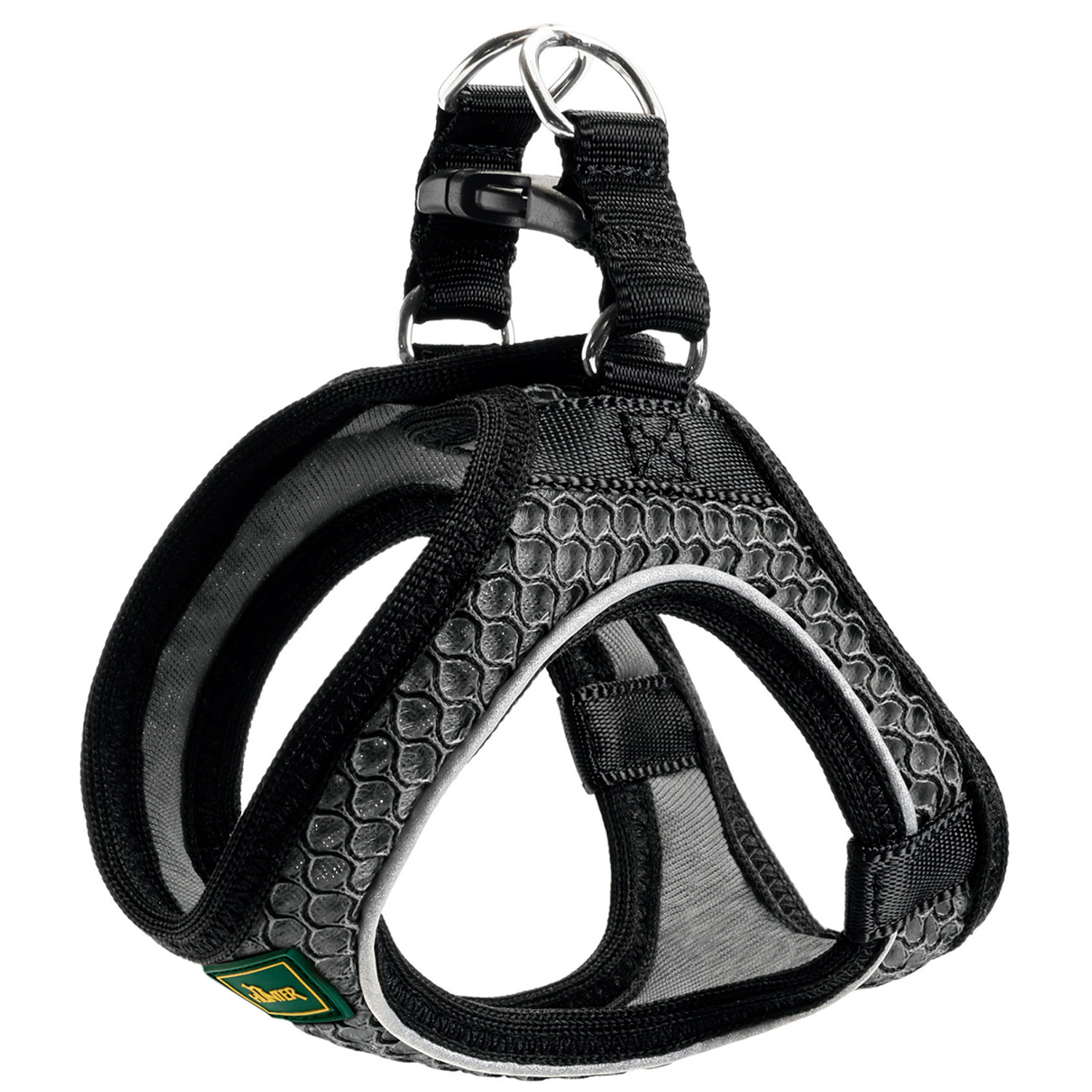 Hunter шлейка для собак Hilo Comfort 36-40 см, сетчатый текстиль, антрацит СКИДКА 50%