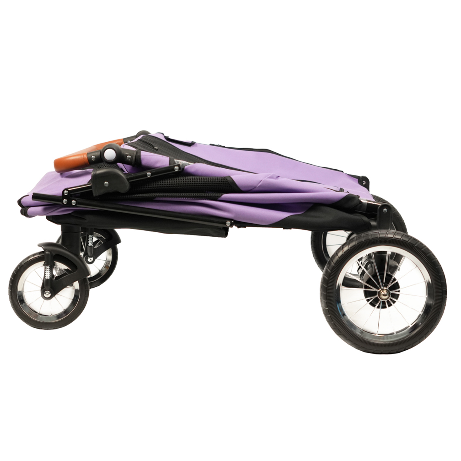 Коляска прогулочная Mr.Kranch для собак и кошек большая выставочная (макс. нагрузка 55 кг) фиолетовая