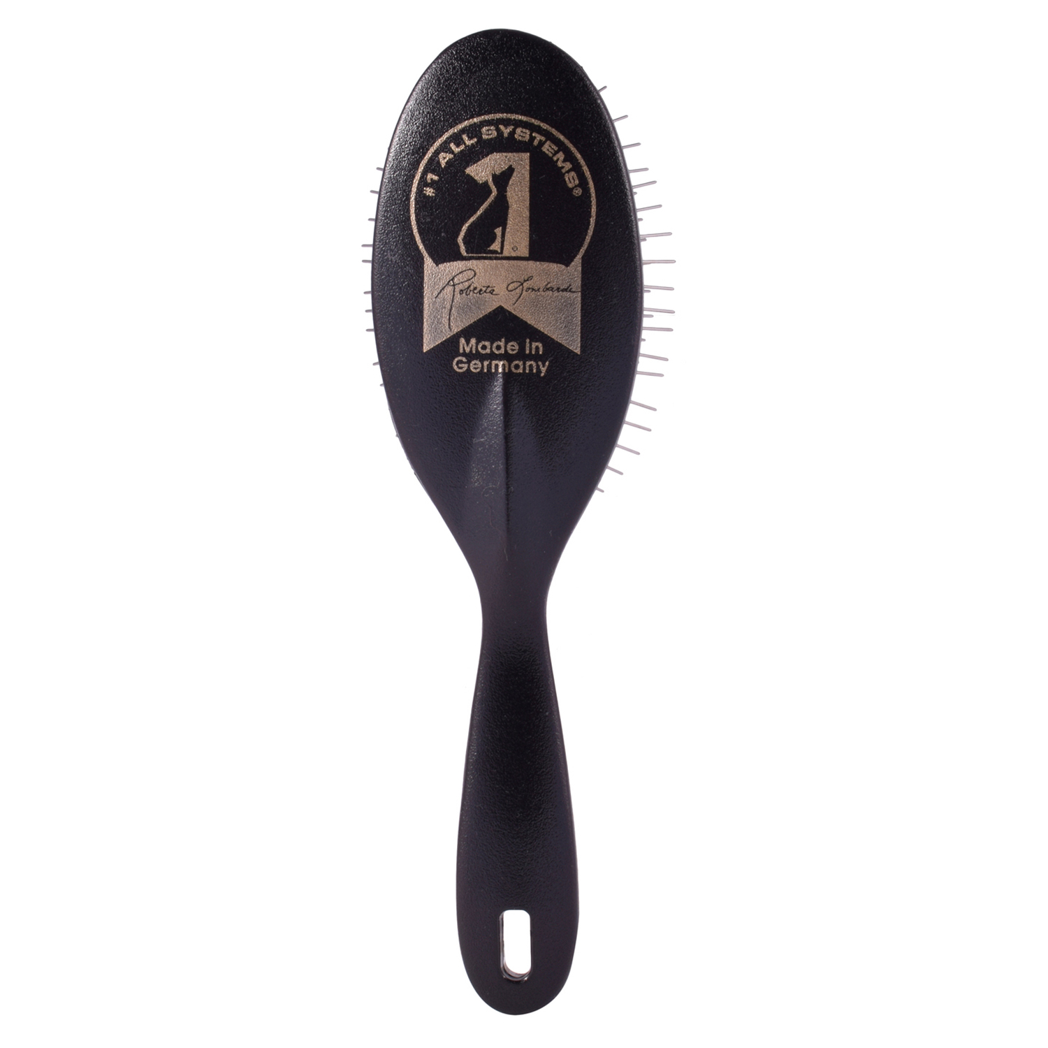 1 All Systems Pin brush small щетка черная овальная маленькая с пластиковой ручкой зубцы 27 мм СКИДКА 80%