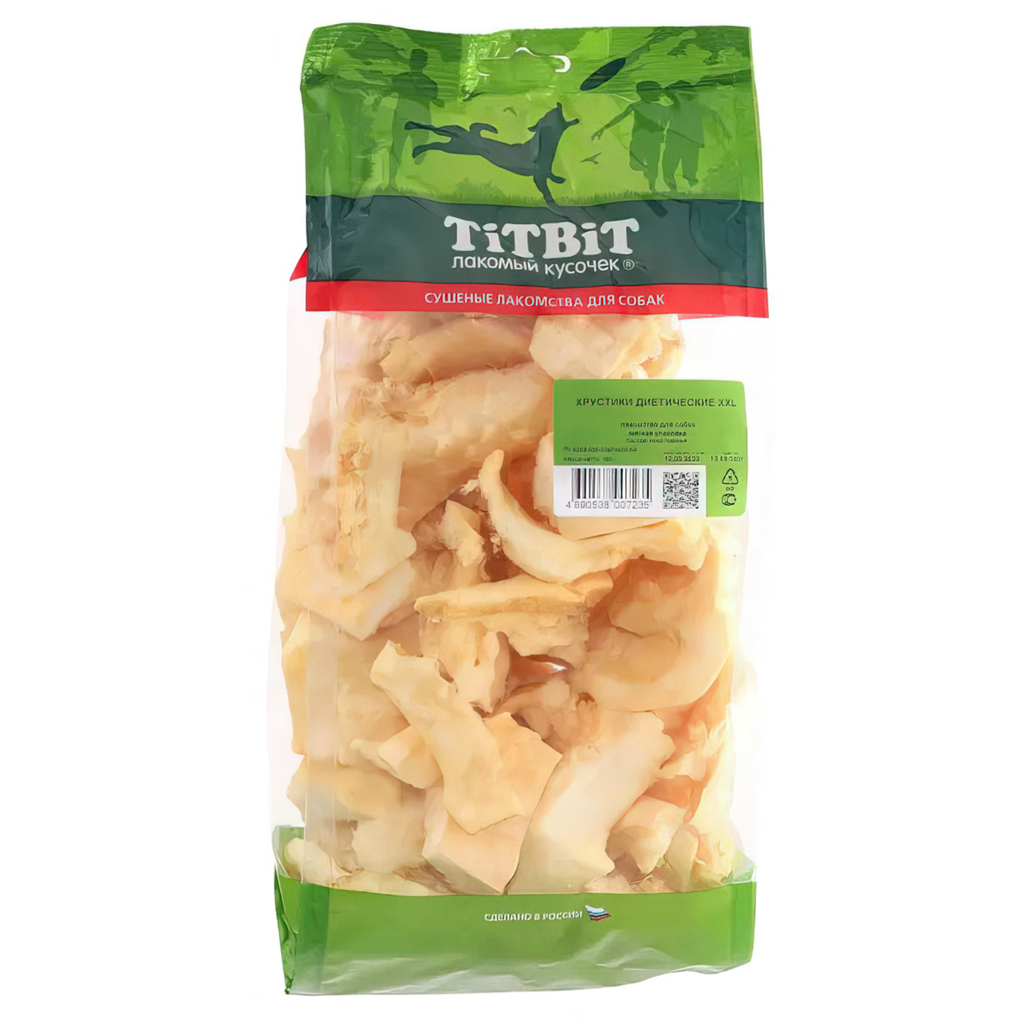 Лакомство TiTBiT Хрустики диетические XXL - мягкая упаковка 180 г