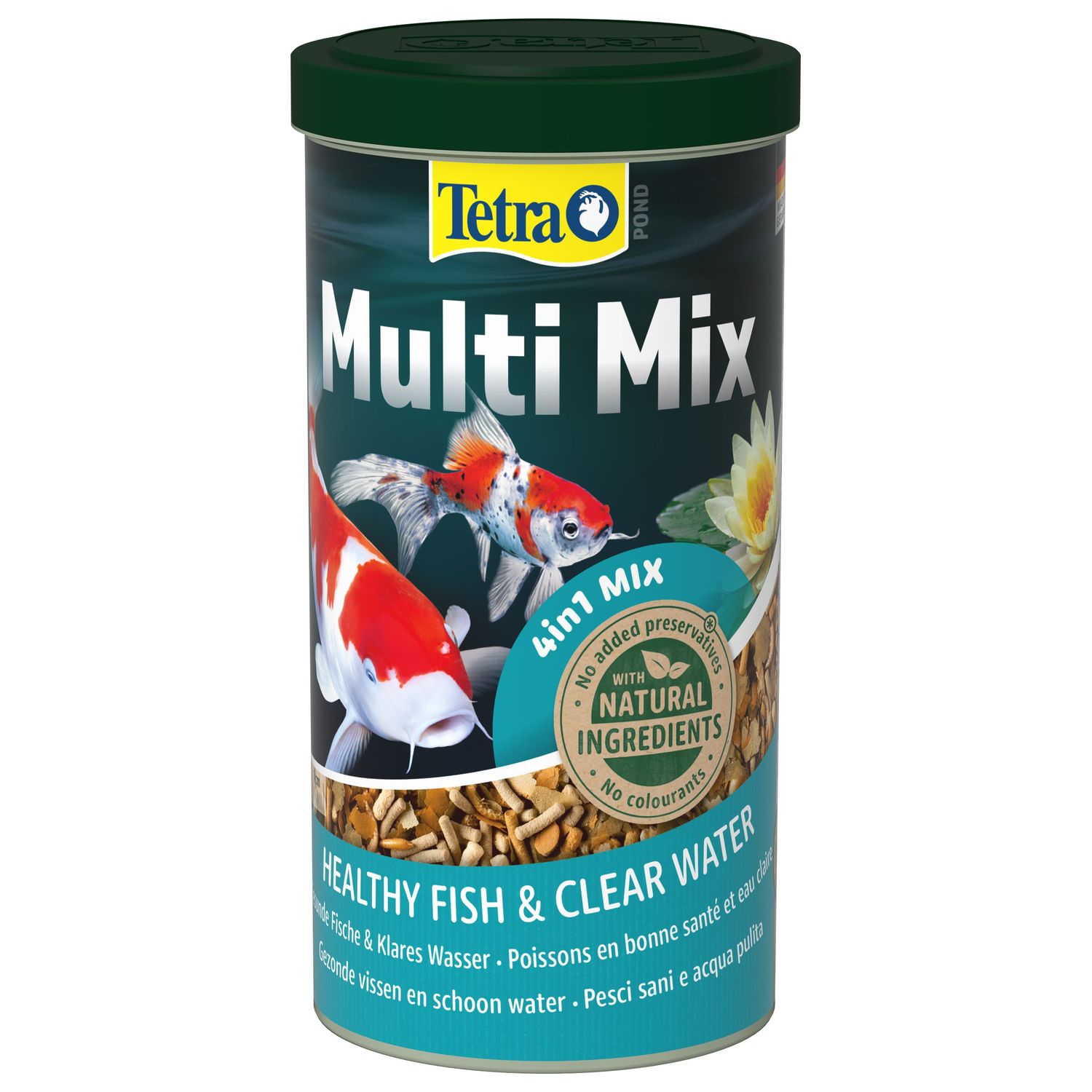 Tetra Pond MultiMix корм для пруд.рыб (гранулы, хлопья, таблетки, гаммарус) 1 л