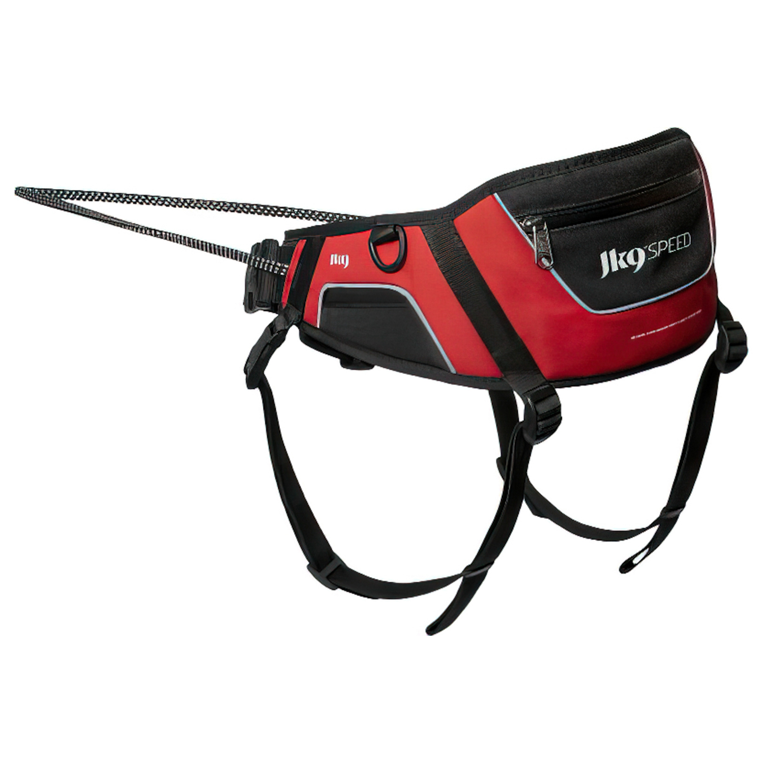 JULIUS-K9 поясная сумка с поводком красная с черным СКИДКА 50%
