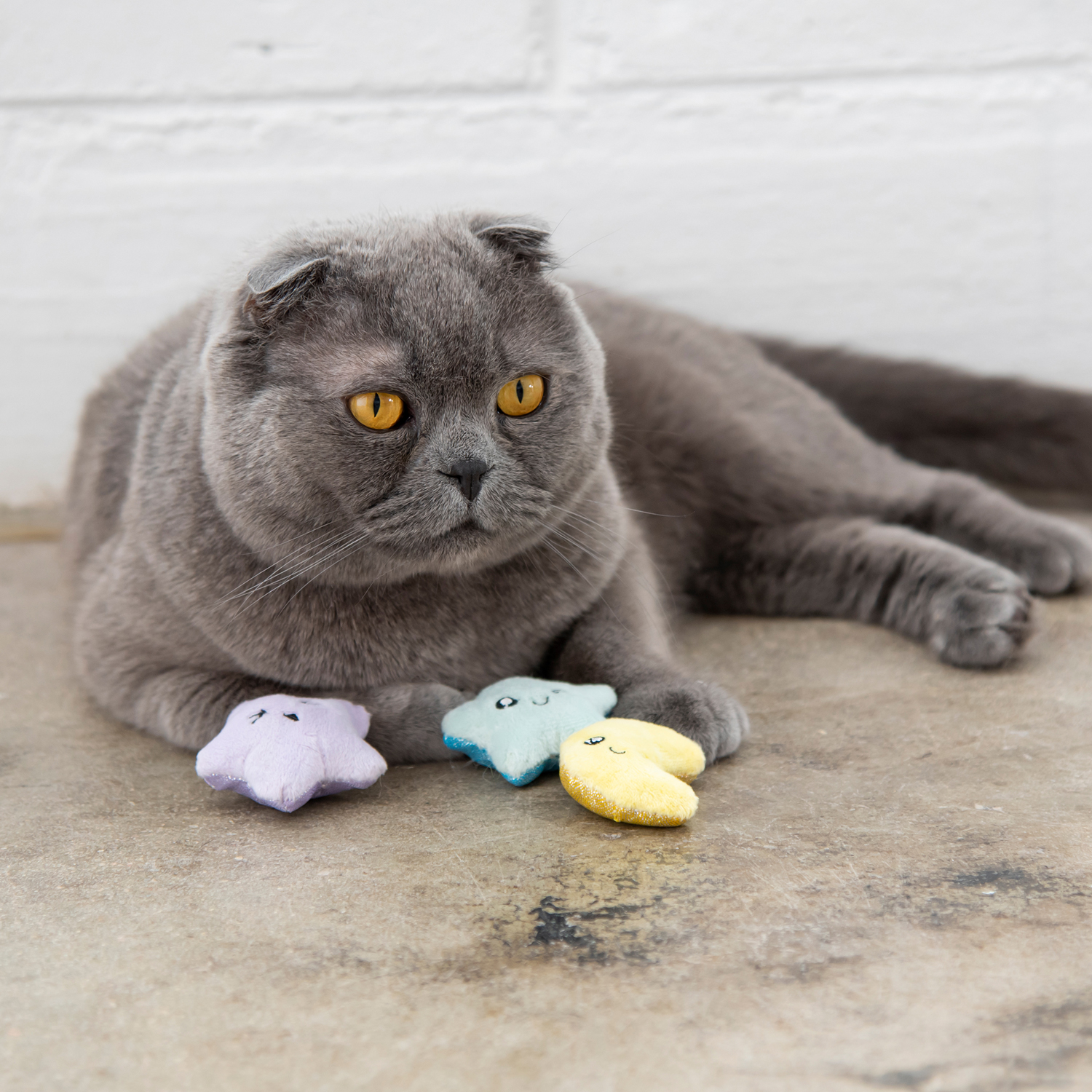 Игрушка Petstages для кошек "Звездочки и луна", 3 шт в комплекте