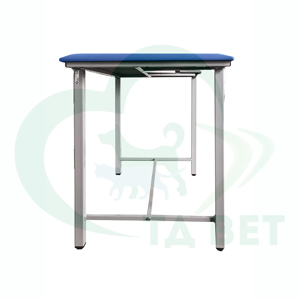 ТД ВЕТ Стол ветеринарный СВУ-5 для УЗИ, 1320x720x900, каркас серый, синяя обивка