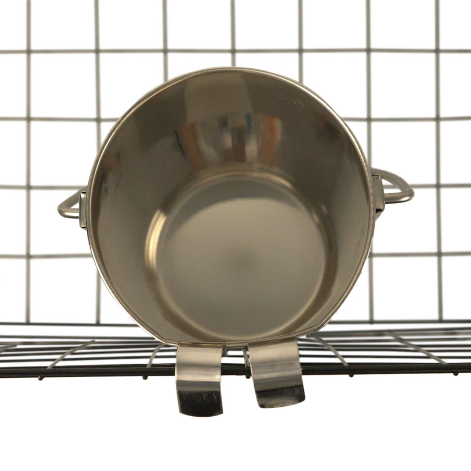 Ведро Mr.Kranch из нержавеющей стали с креплением для клеток и вольеров 9800 мл