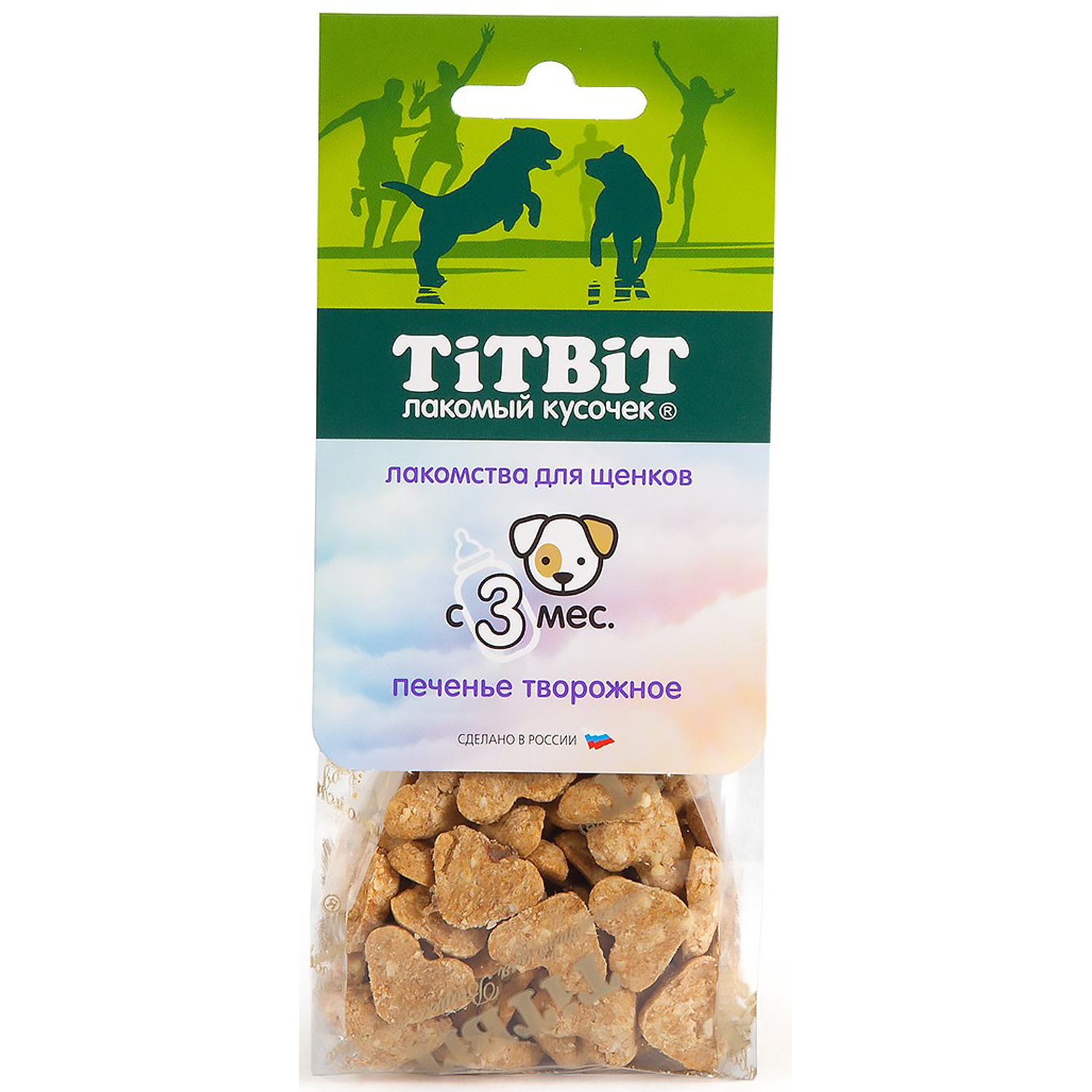 Лакомство TiTBiT Печенье творожное для щенков 70 г