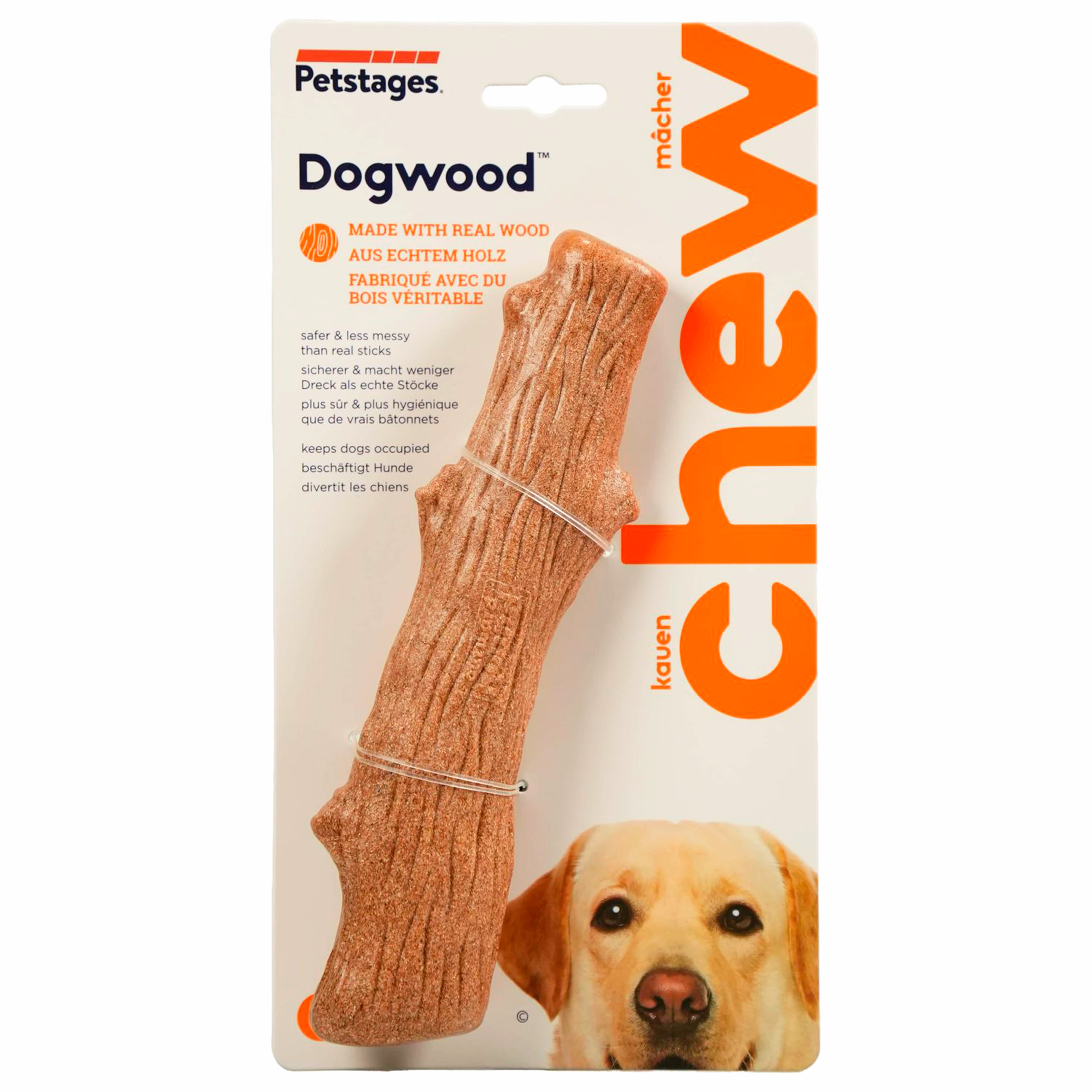 Petstages игрушка для собак Dogwood палочка деревянная 20 см большая СКИДКА 30%