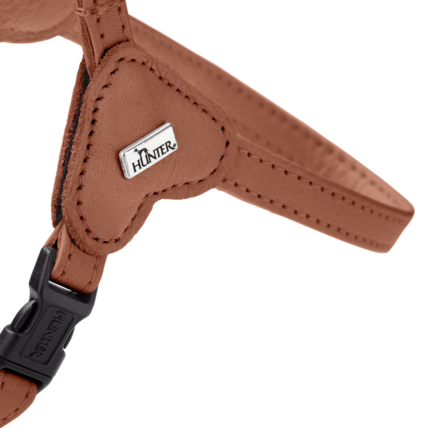 Hunter шлейка для собак Soho Mini XS (30-39 см), натуральная кожа, коричневая