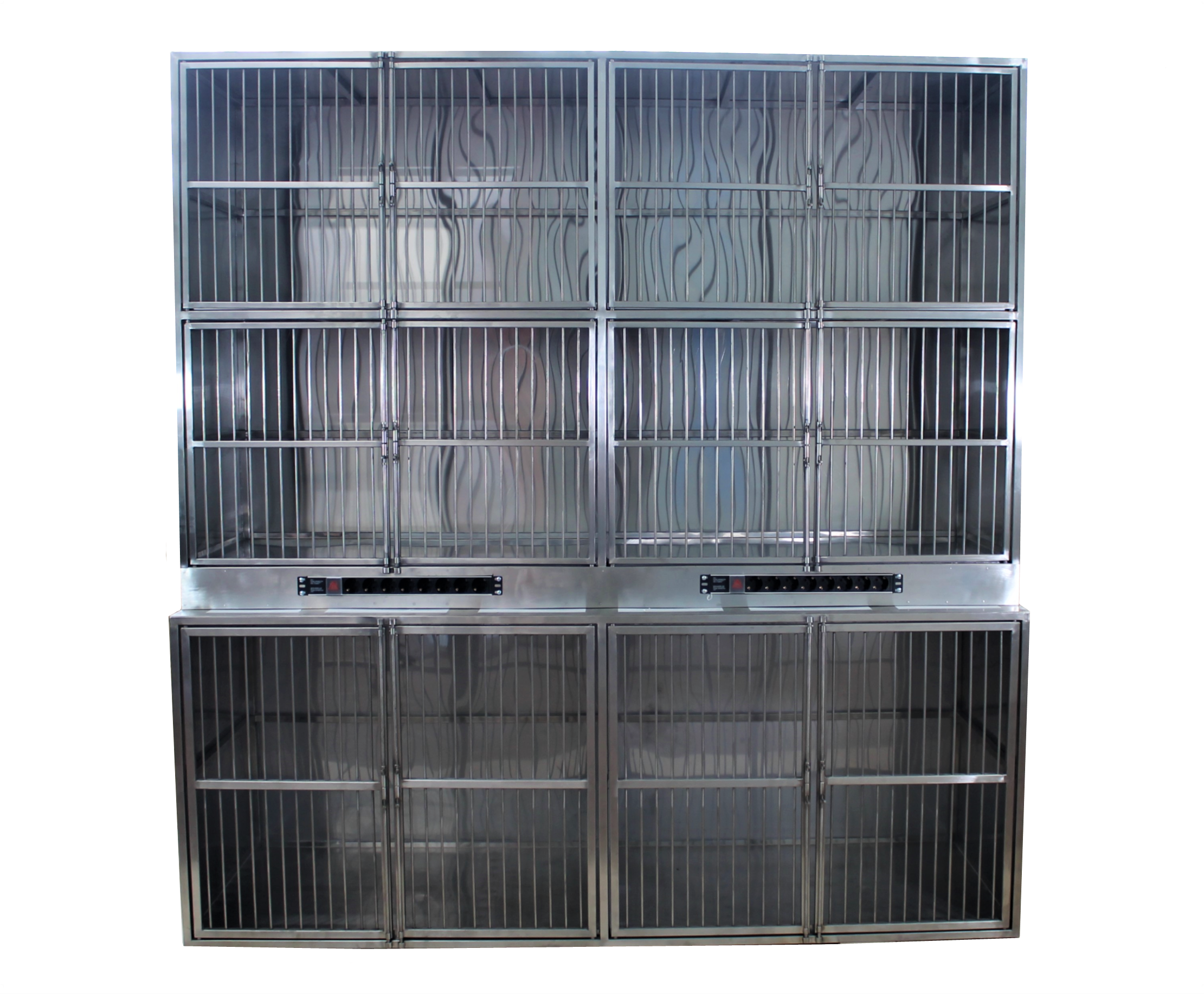 ТД ВЕТ Модуль клеток из нерж. стали, 3х ярусный из 6 клеток 2/2/2, 2000х700(600)2100-2120h