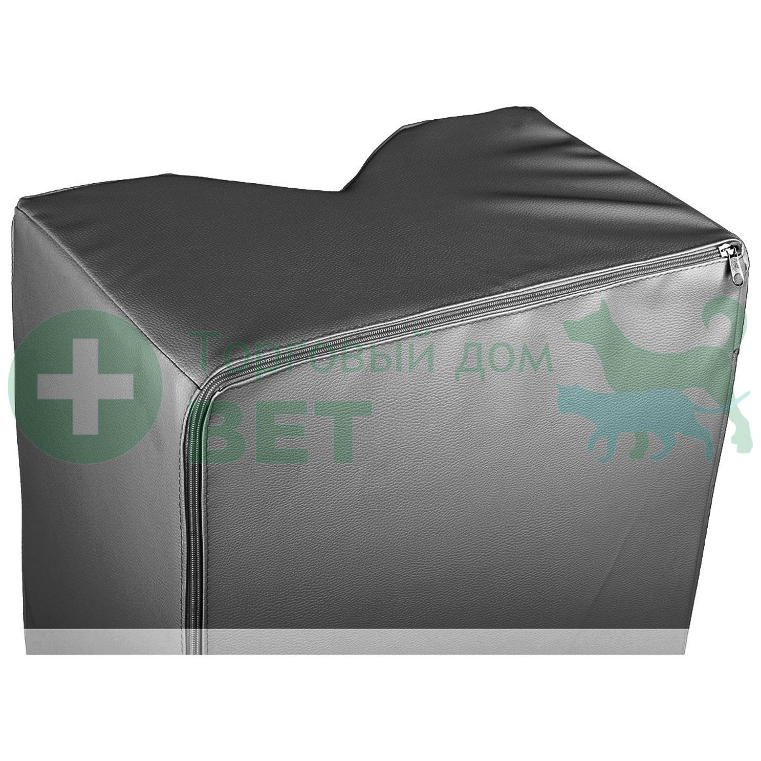 ТД ВЕТ Подушка для фиксации животных при кардио и узи-процедурах 900х450х300h мм (кож.зам. черный)