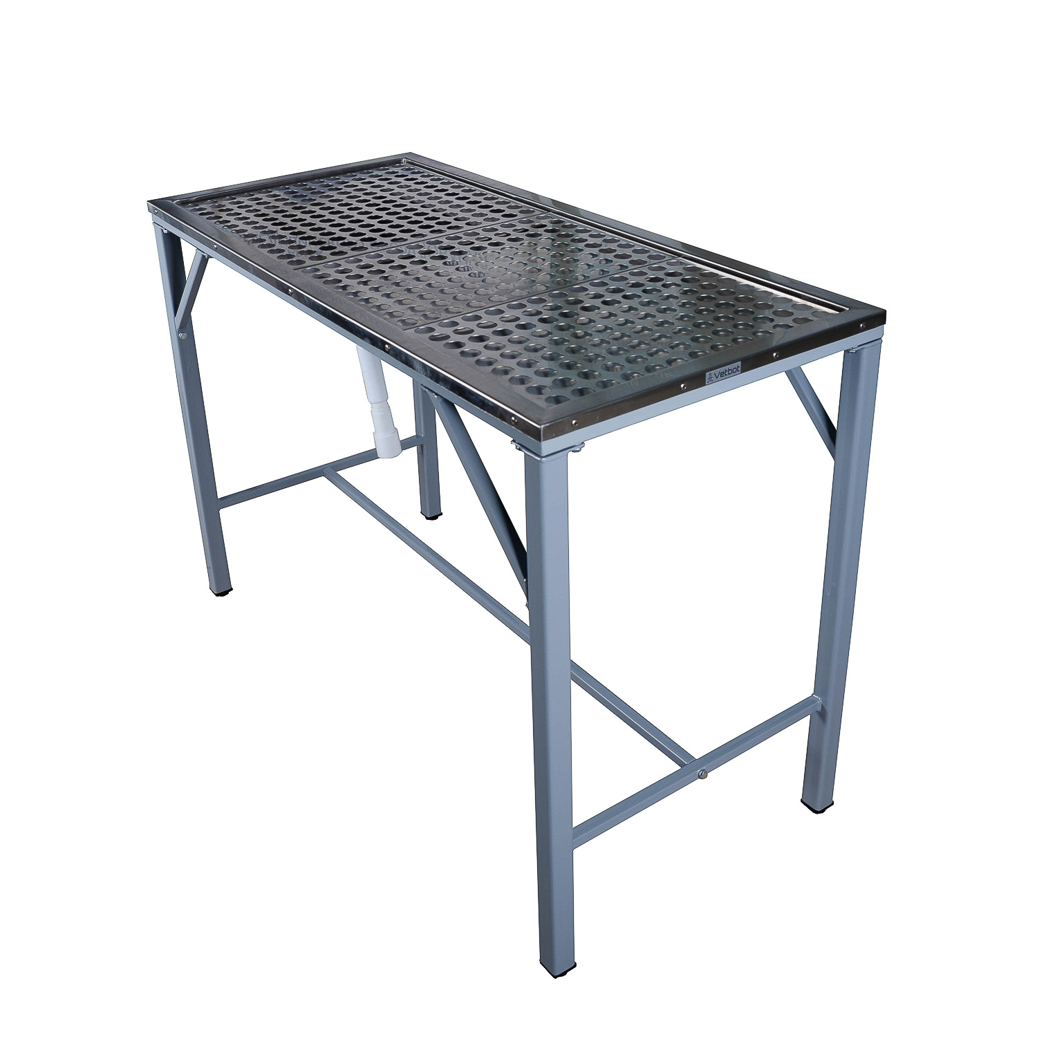 ТД ВЕТ Стол стоматологический VETBOT-76.00, 1300х600х800 мм, каркас белый, (без полки)