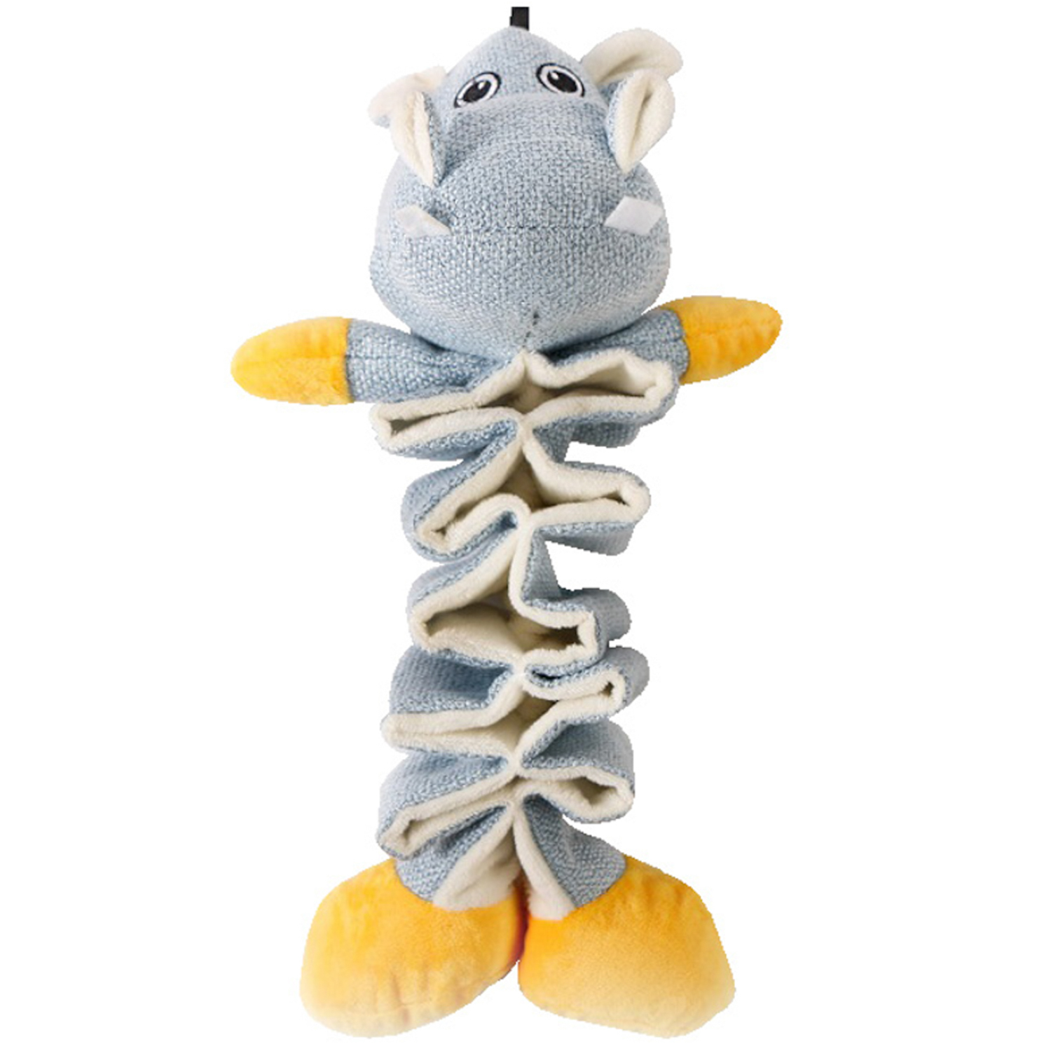 Игрушка Mr.Kranch для собак Бегемотик с карманами под лакомство 36 см