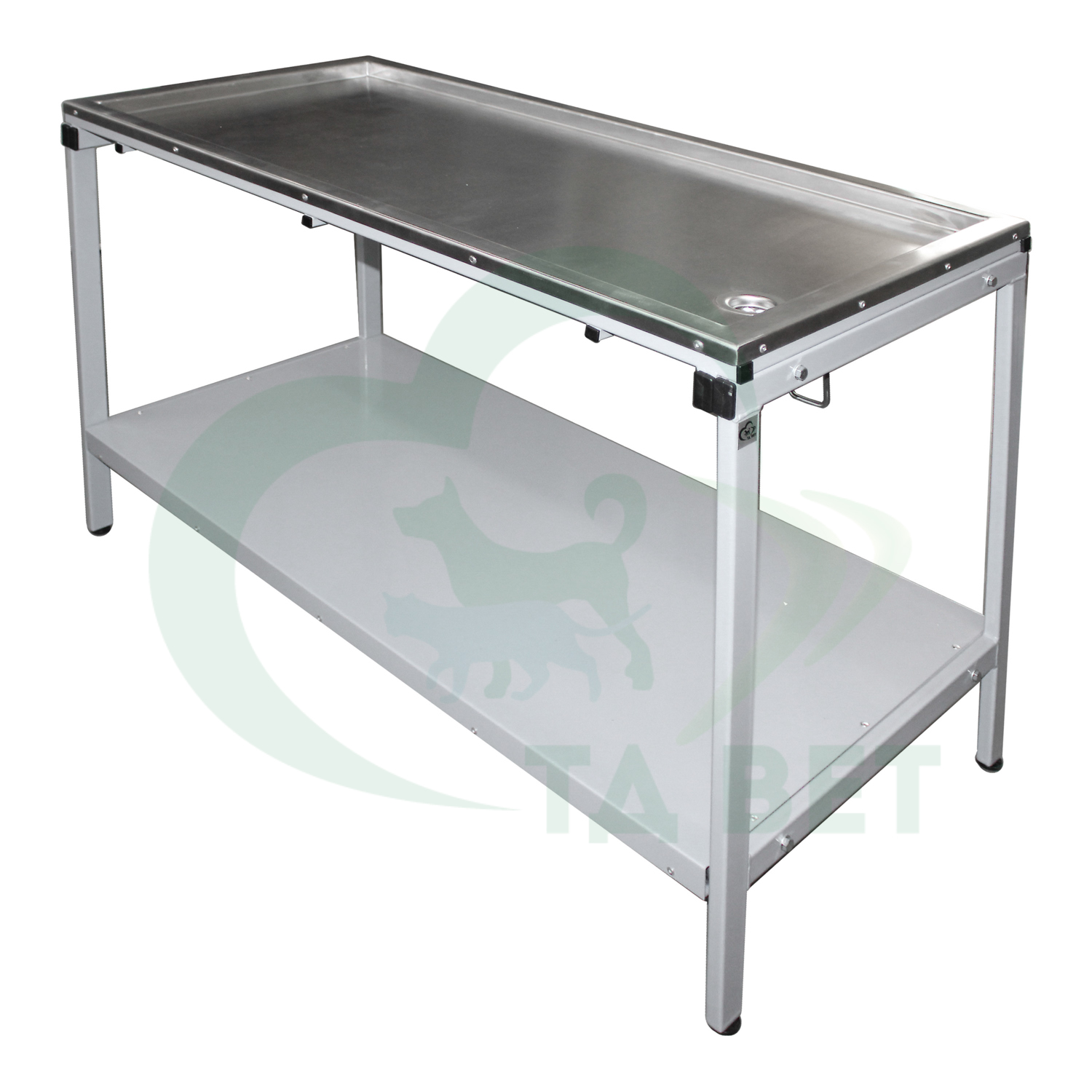 ТД ВЕТ Стол ветеринарный СВУ-63.01 для вскрытия животных 1200х600х800h