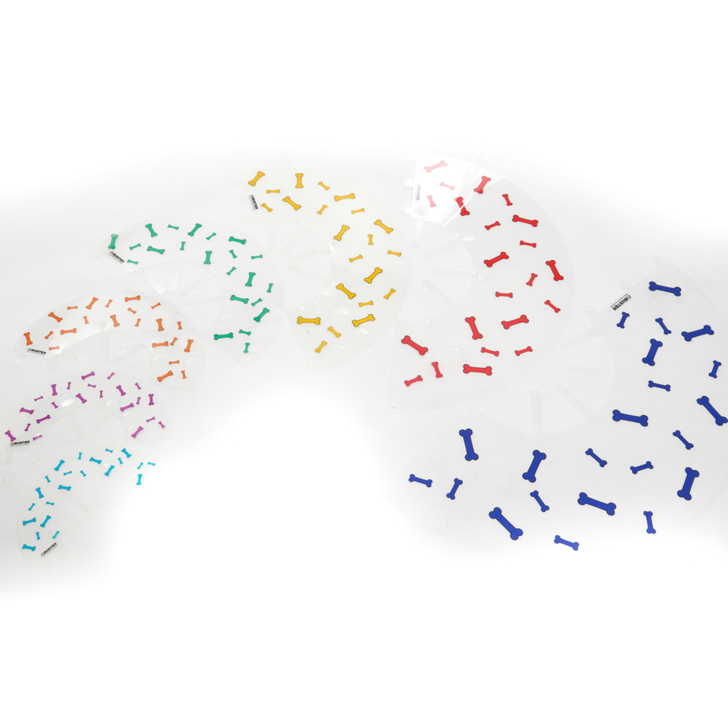 KRUUSE (из наличия) Воротник с дизайном (желтые кости) 20 см СКИДКА 80%