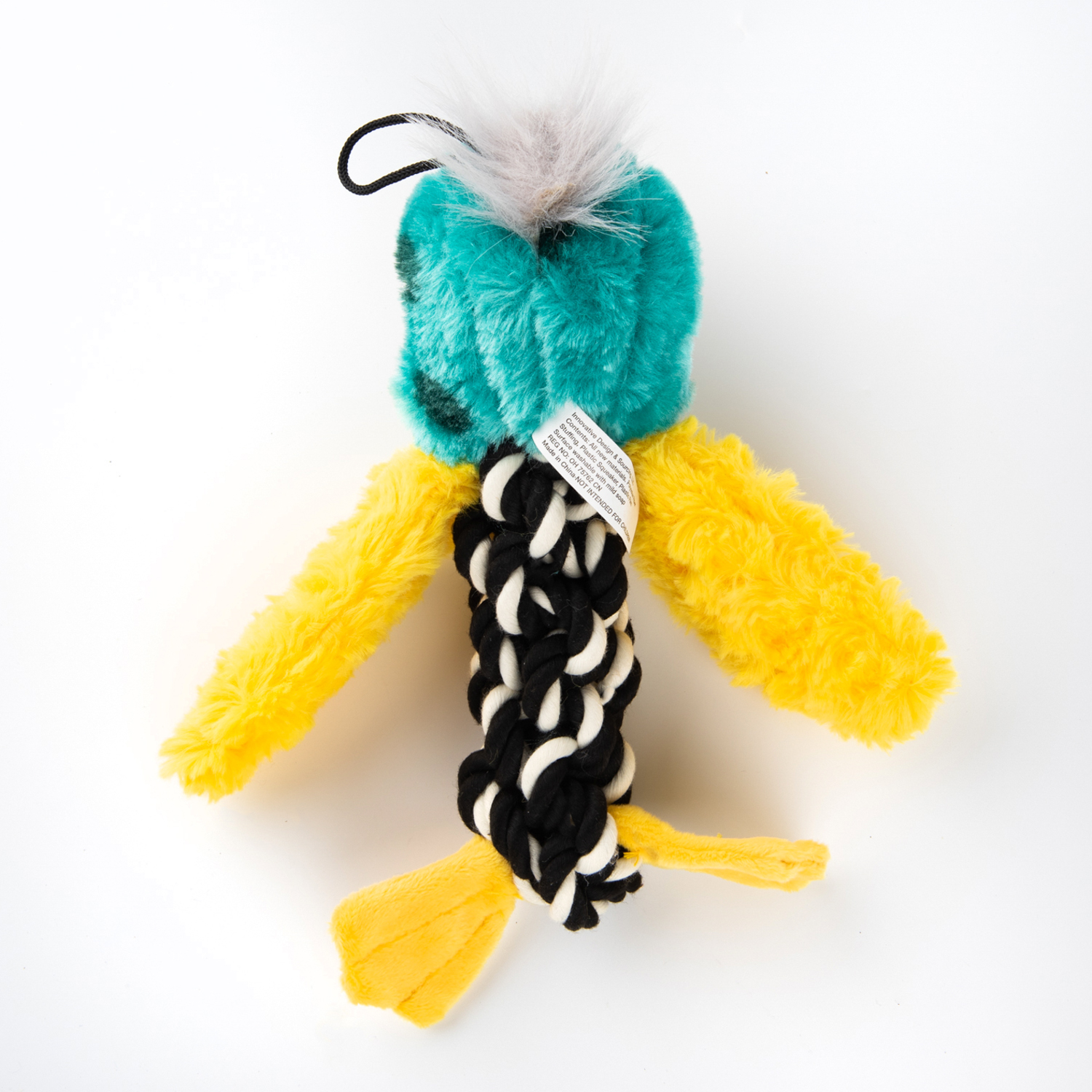 Игрушка Elder Club для собак Попугай с канатом 20 см