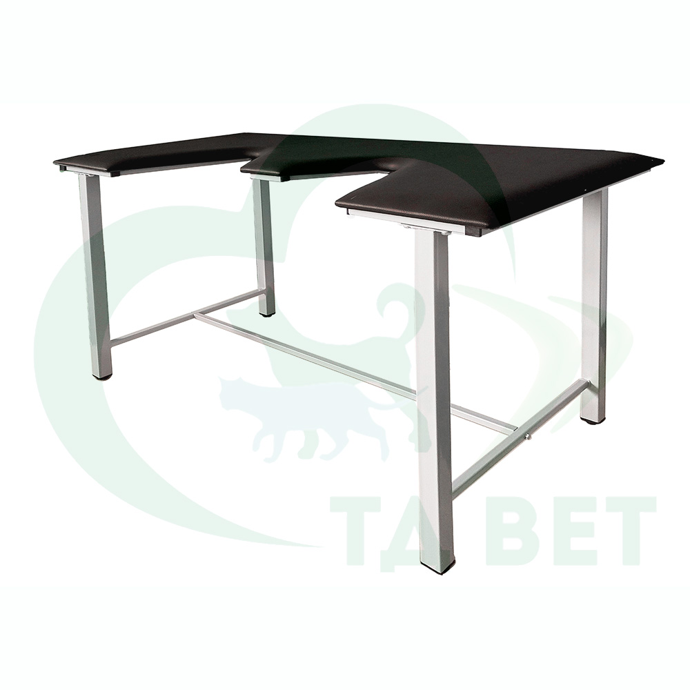 ТД ВЕТ Стол ветеринарный СВУ-5 для УЗИ, 1320x720x900, каркас серый, черная обивка