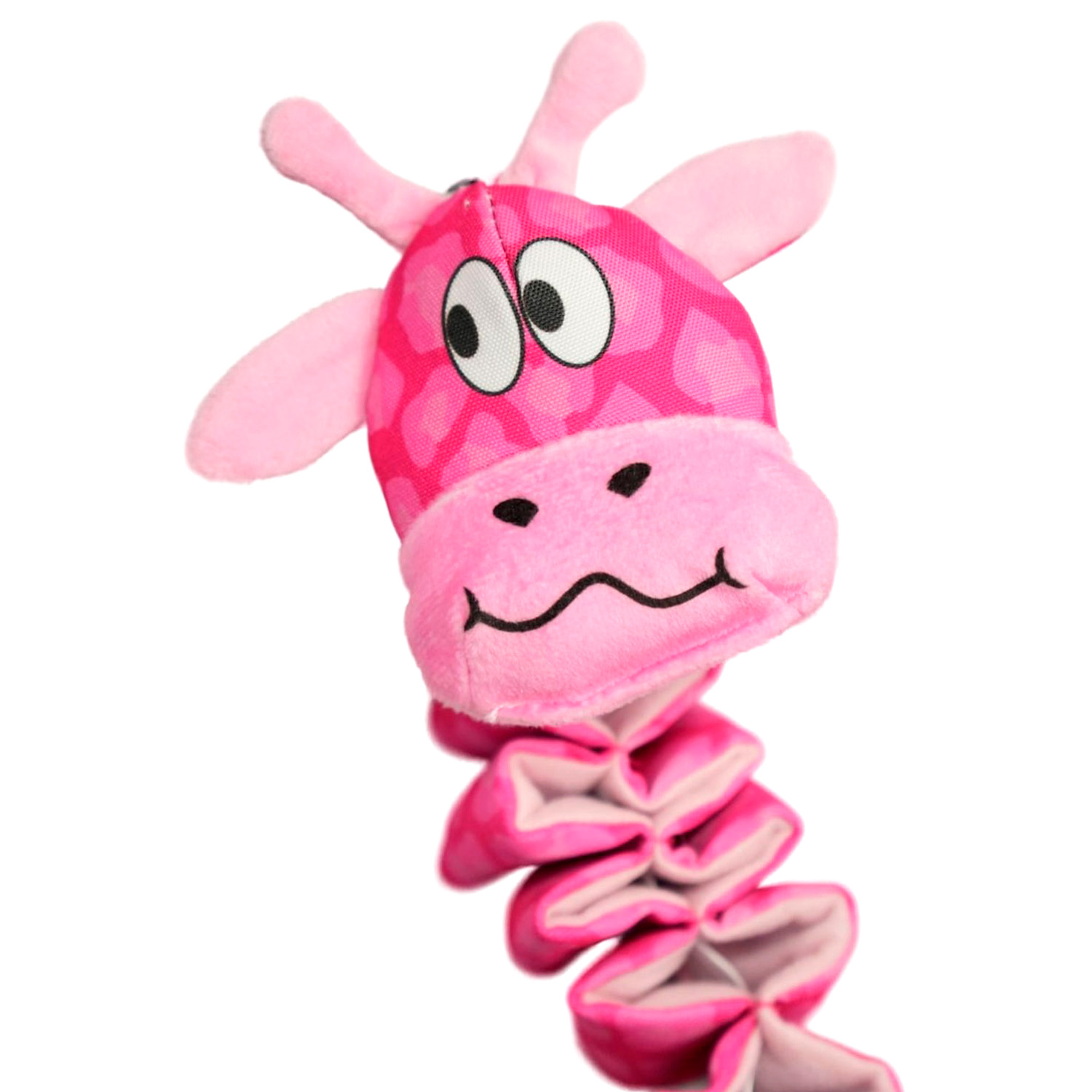 Игрушка Mr.Kranch для собак Жираф с карманами под лакомство 36 см розовая СКИДКА 40%